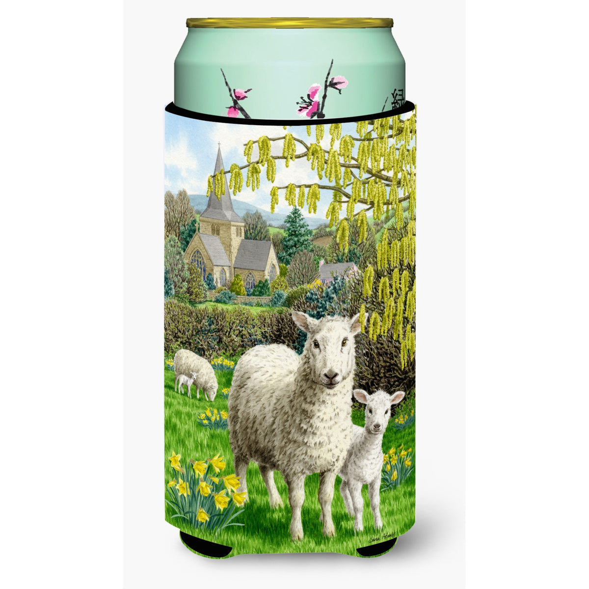 Caroline'S Treasures Sheep Tall Boy Koozie Hugger, Multicolor
