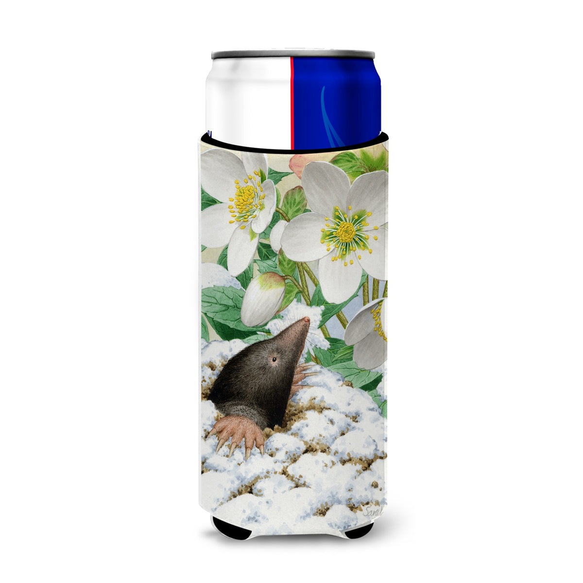 Caroline'S Treasures Mole Michelob Ultra Koozies For Slim Cans, Multicolor