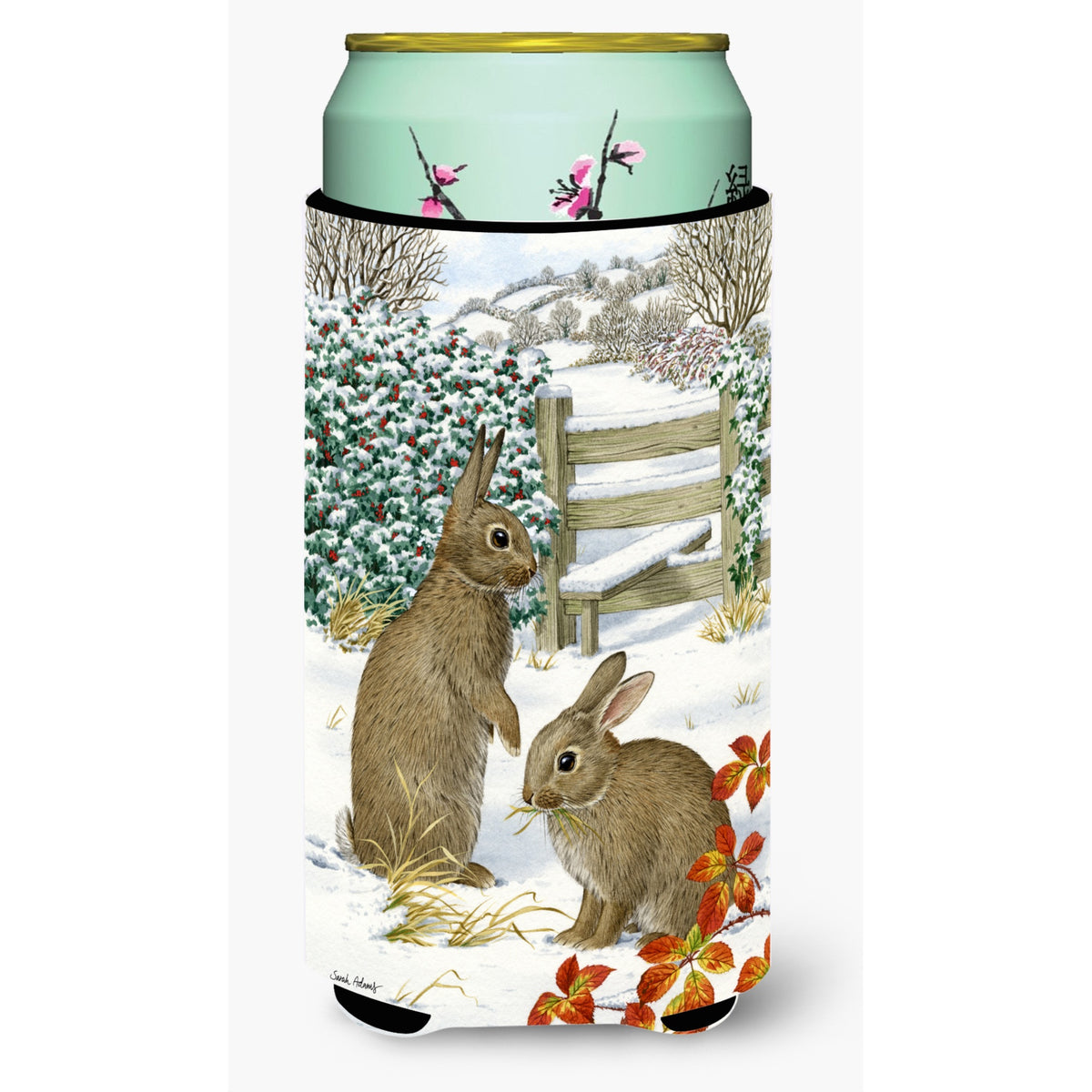 Caroline'S Treasures Asa2034Tbc Rabbits Tall Boy Koozie Hugger, Multicolor
