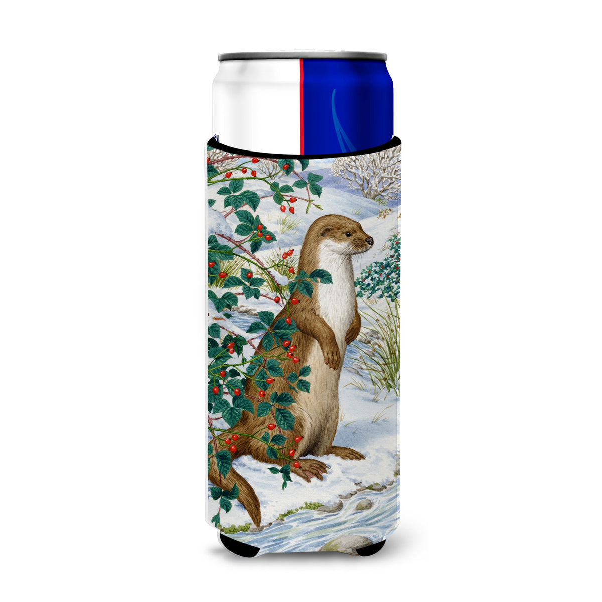 Caroline'S Treasures Otter Michelob Ultra Koozies For Slim Cans, Multicolor