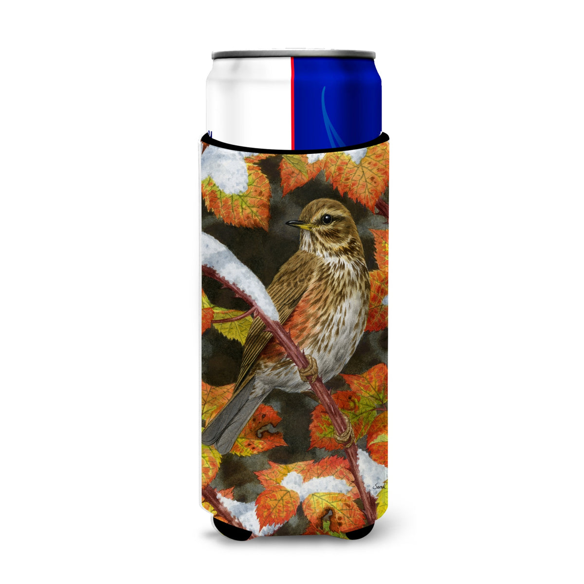 Caroline'S Treasures Redwing Michelob Ultra Koozies For Slim Cans, Multicolor