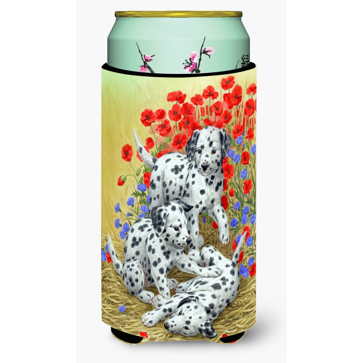 Caroline'S Treasures Dalmatian Pups Tall Boy Koozie Hugger, Multicolor