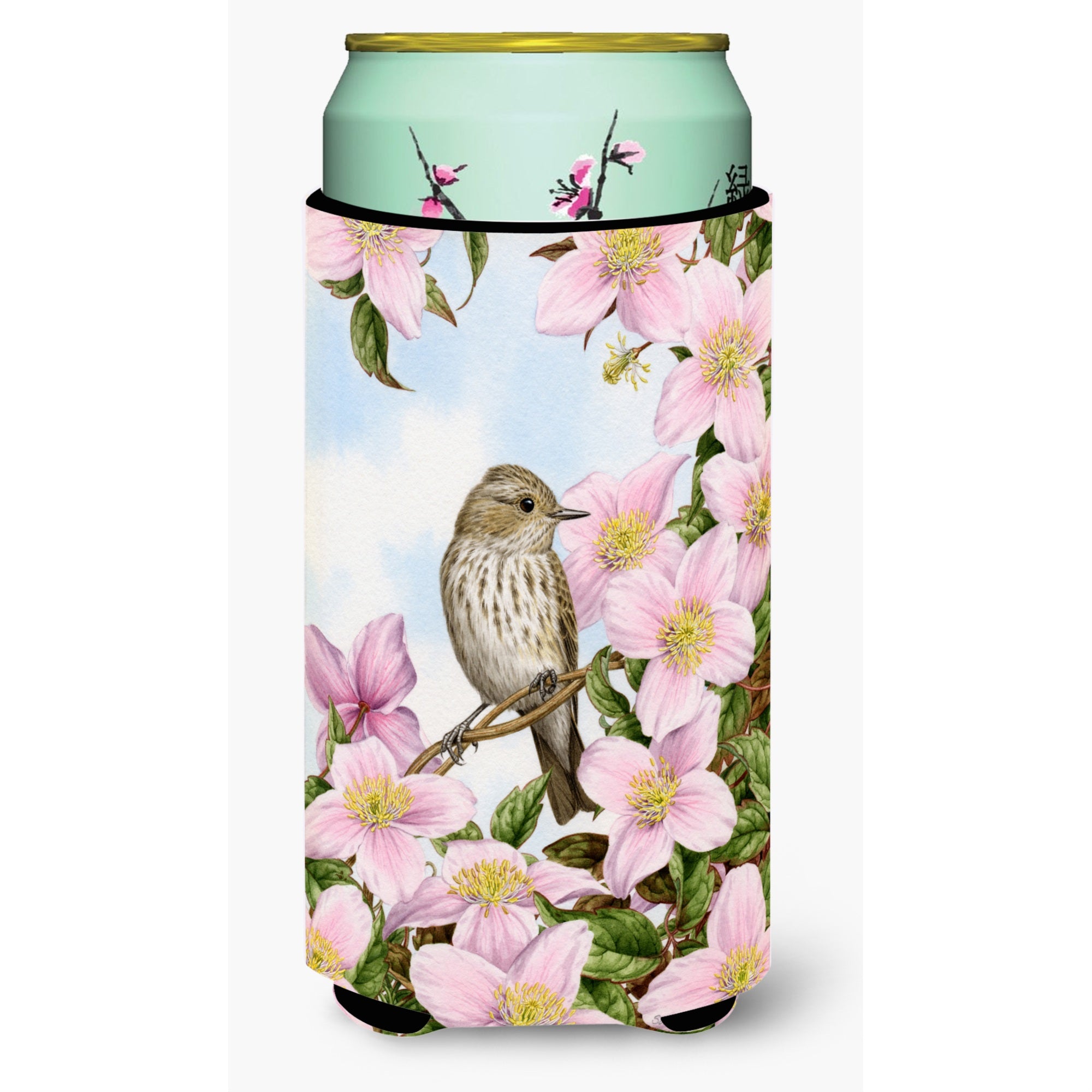 Caroline'S Treasures Asa2088Tbc Spotted Flycatcher Tall Boy Koozie Hugger, Multicolor