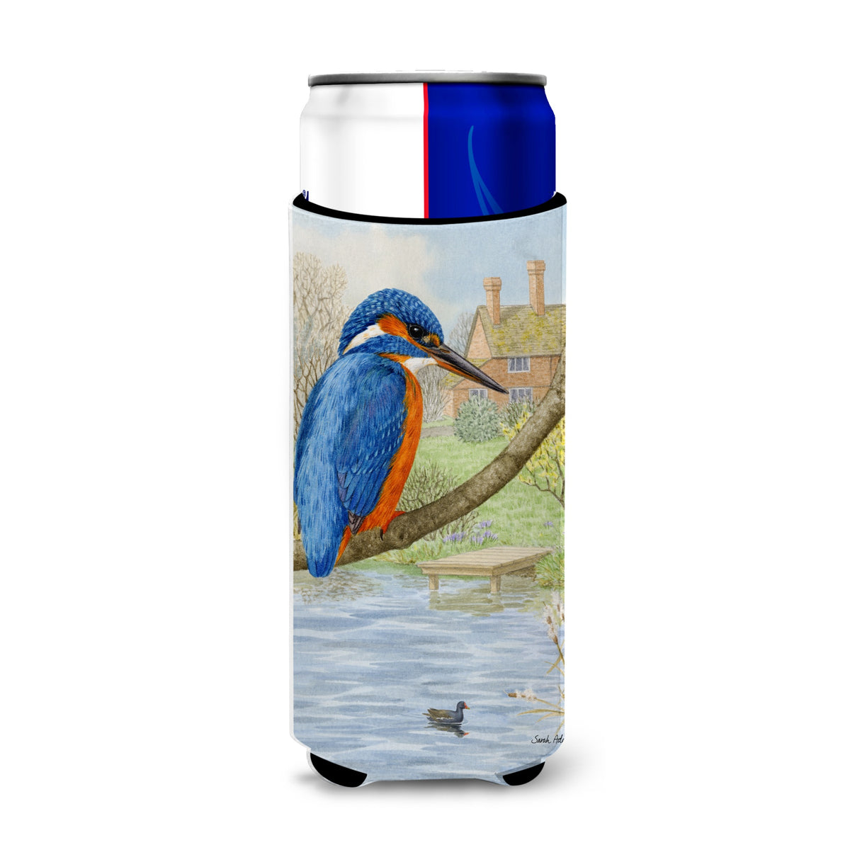 Caroline'S Treasures Asa2093Muk Kingfisher Michelob Ultra Koozies For Slim Cans, Multicolor