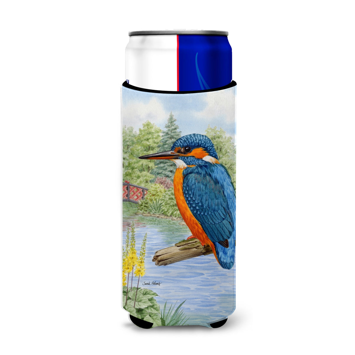Caroline'S Treasures Asa2104Muk Kingfisher Michelob Ultra Koozies For Slim Cans, Multicolor