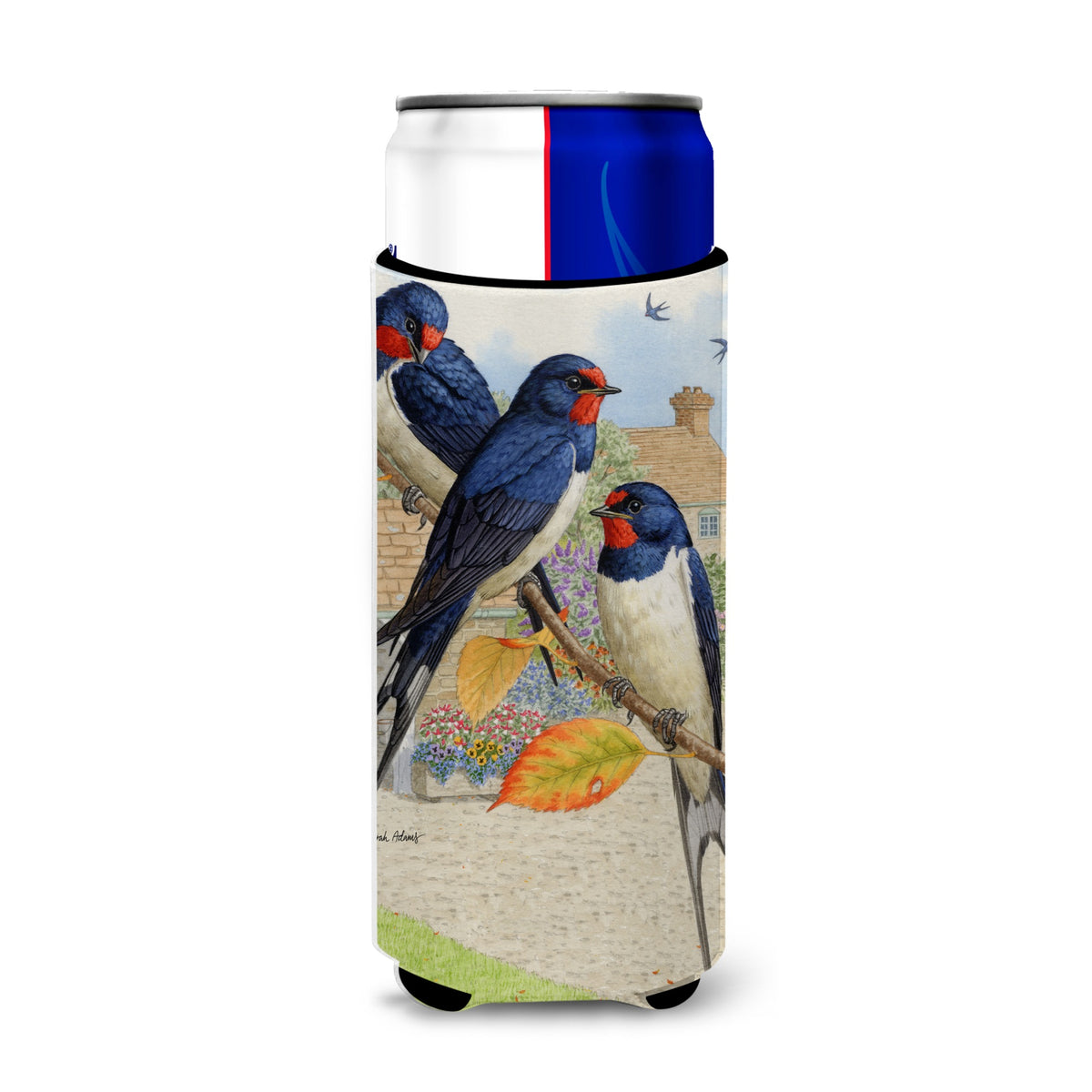 Caroline'S Treasures Barn Swallows Michelob Ultra Koozies For Slim Cans, Multicolor