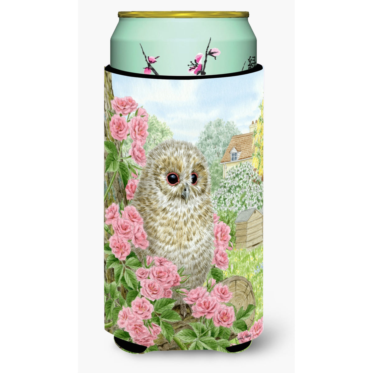 Caroline'S Treasures Tawny Owlet Tall Boy Koozie Hugger, Multicolor