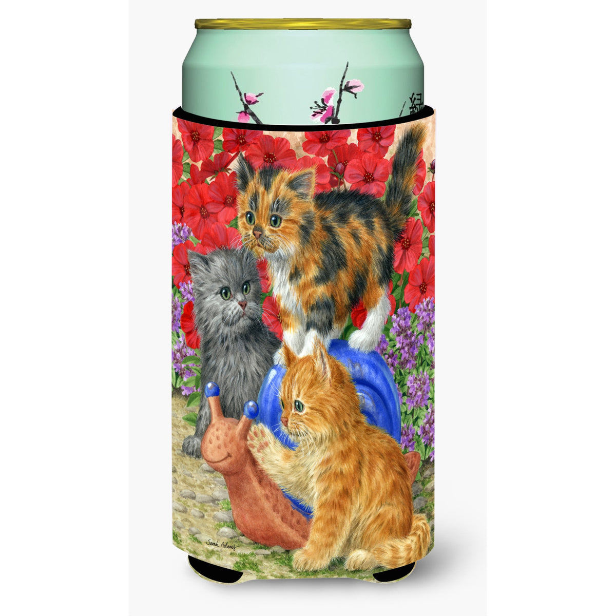 Caroline'S Treasures Kittens Tall Boy Koozie Hugger, Multicolor