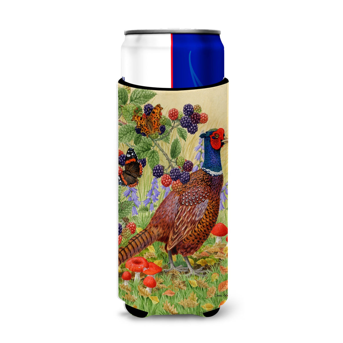 Caroline'S Treasures Asa2121Muk Pheasant Michelob Ultra Koozies For Slim Cans, Multicolor