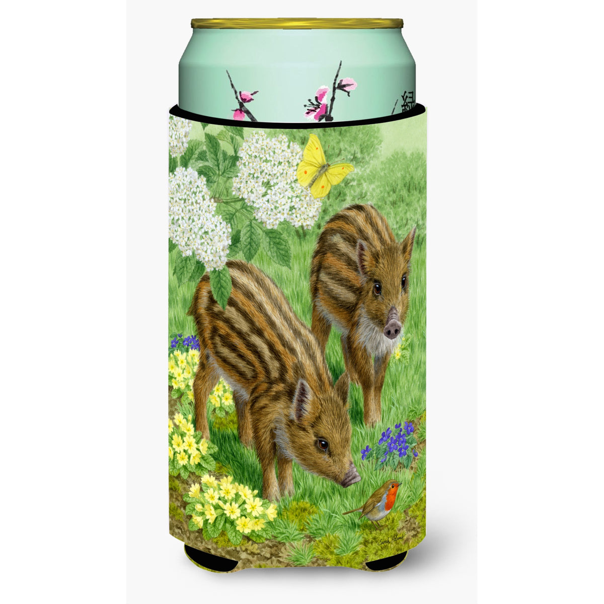Caroline'S Treasures Wild Boar Tall Boy Koozie Hugger, Multicolor