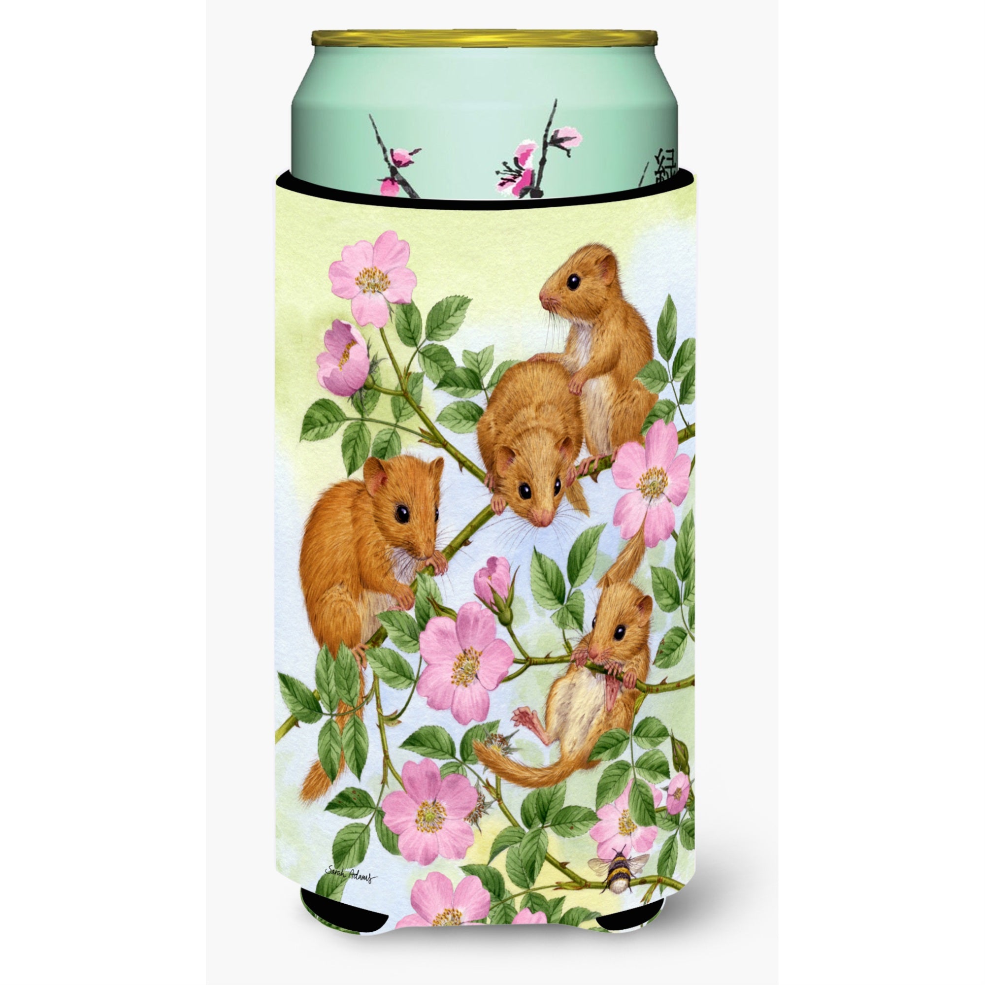 Caroline'S Treasures Asa2136Tbc Dormice Dormouse Tall Boy Koozie Hugger, Multicolor