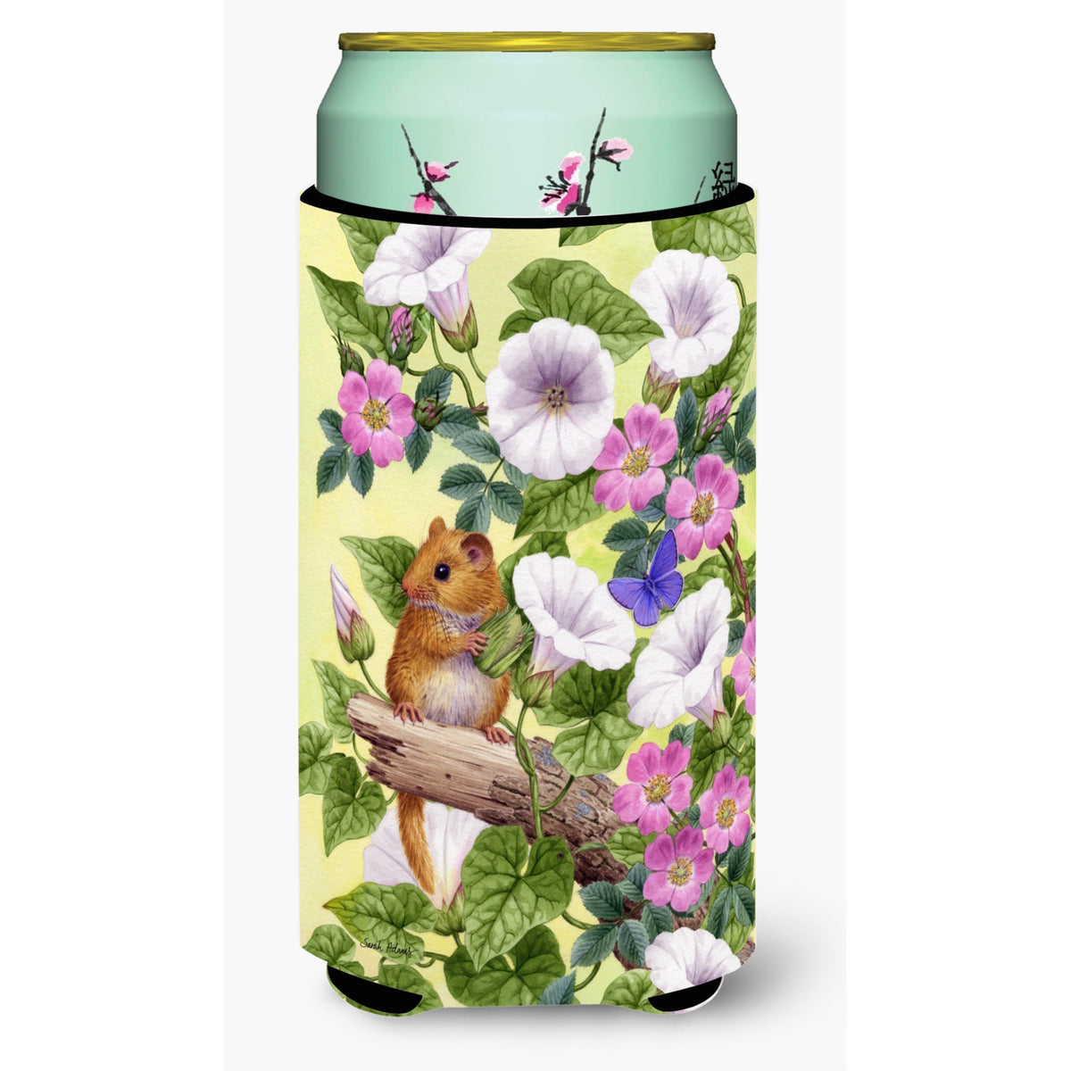 Caroline'S Treasures Dormouse Tall Boy Koozie Hugger, Multicolor