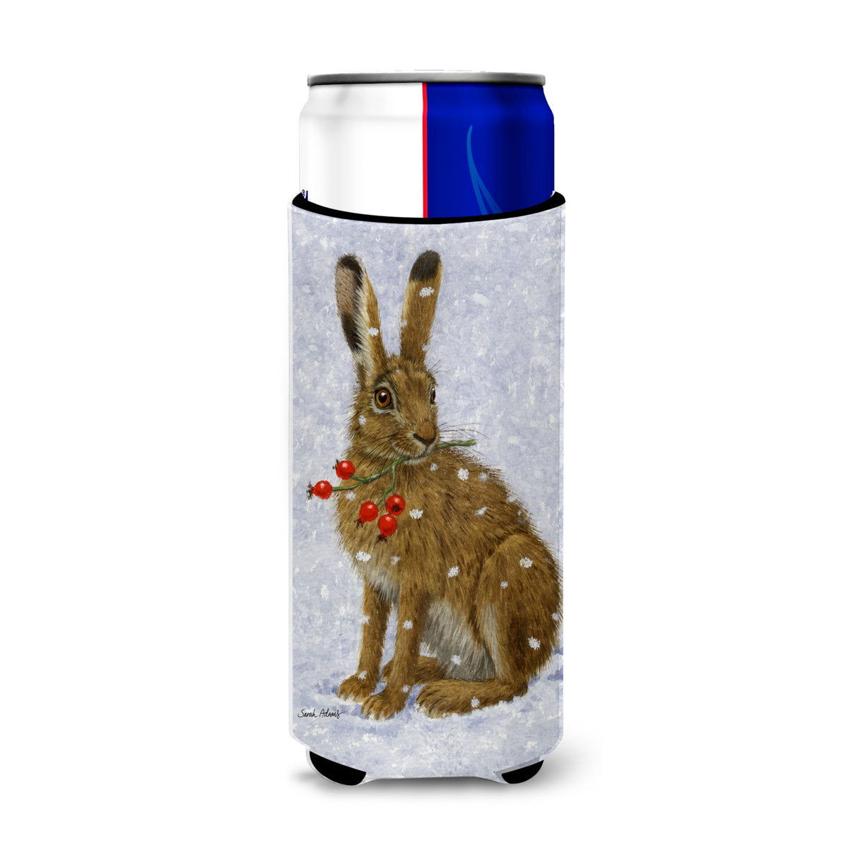 Caroline'S Treasures Rabbit Hare And Rosehips Michelob Ultra Koozies For Slim Cans, Multicolor