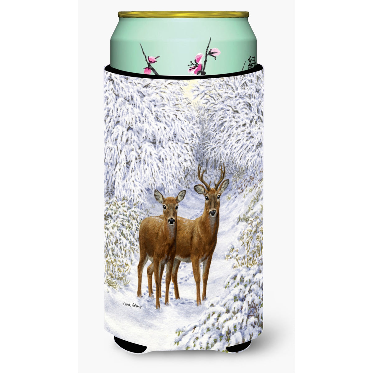 Caroline'S Treasures Two Deer Tall Boy Koozie Hugger, Multicolor