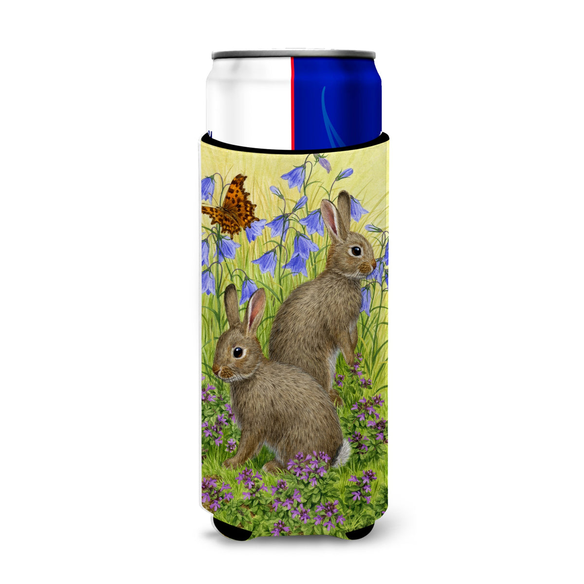Caroline'S Treasures Asa2152Muk Rabbits Michelob Ultra Koozies For Slim Cans, Multicolor