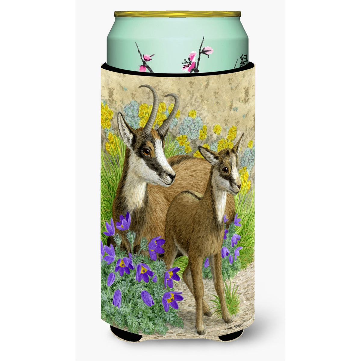 Caroline'S Treasures Chamois Tall Boy Koozie Hugger, Multicolor