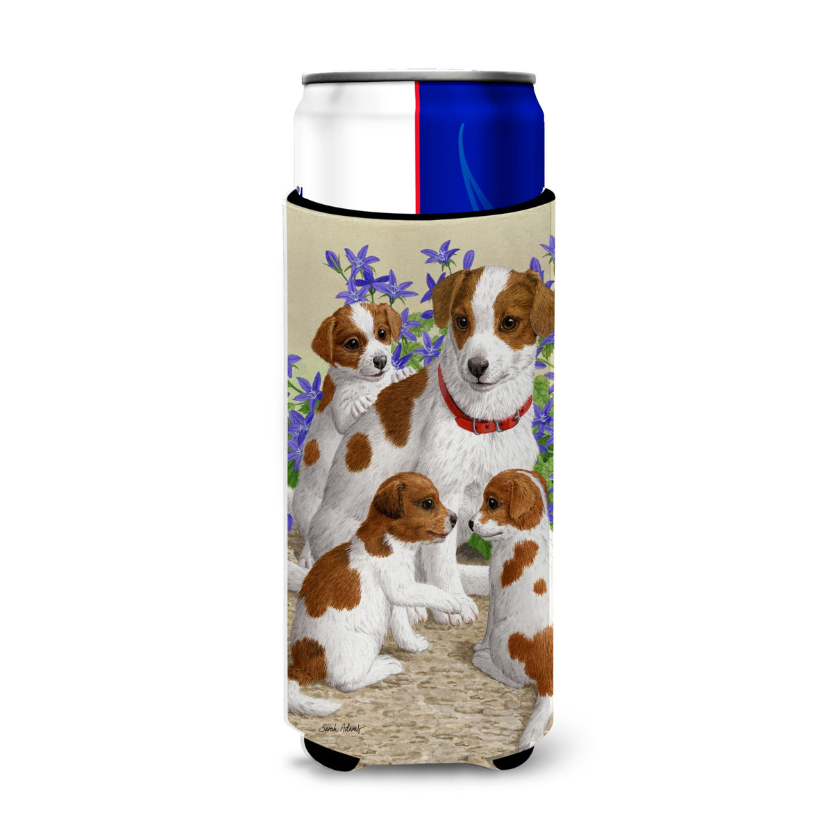 Caroline'S Treasures Jack Russell Terriers Michelob Ultra Koozies For Slim Cans, Multicolor