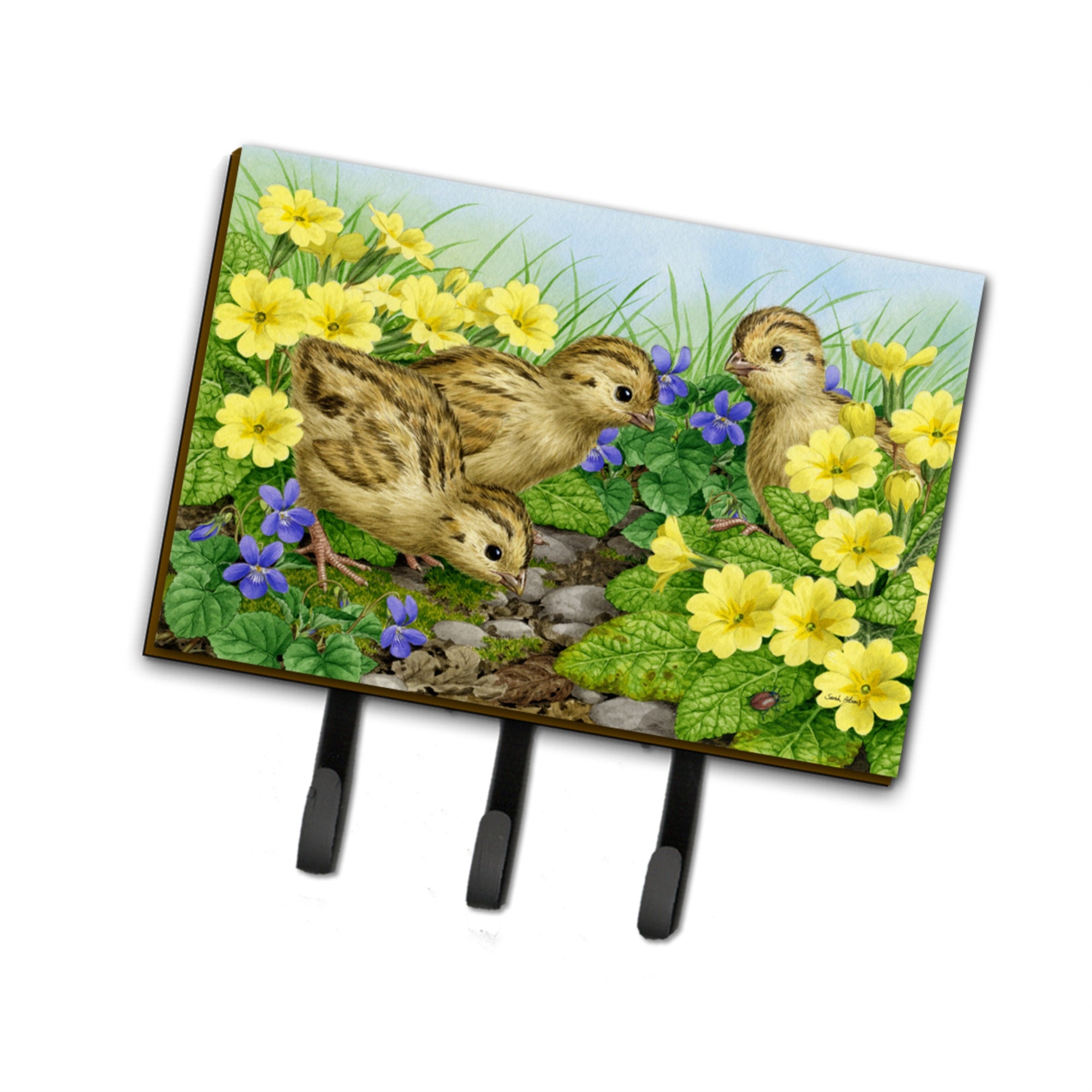 Caroline'S Treasures Asa2177Th68 Pheasant Chicks Leash Or Key Holder, Large, Multicolor