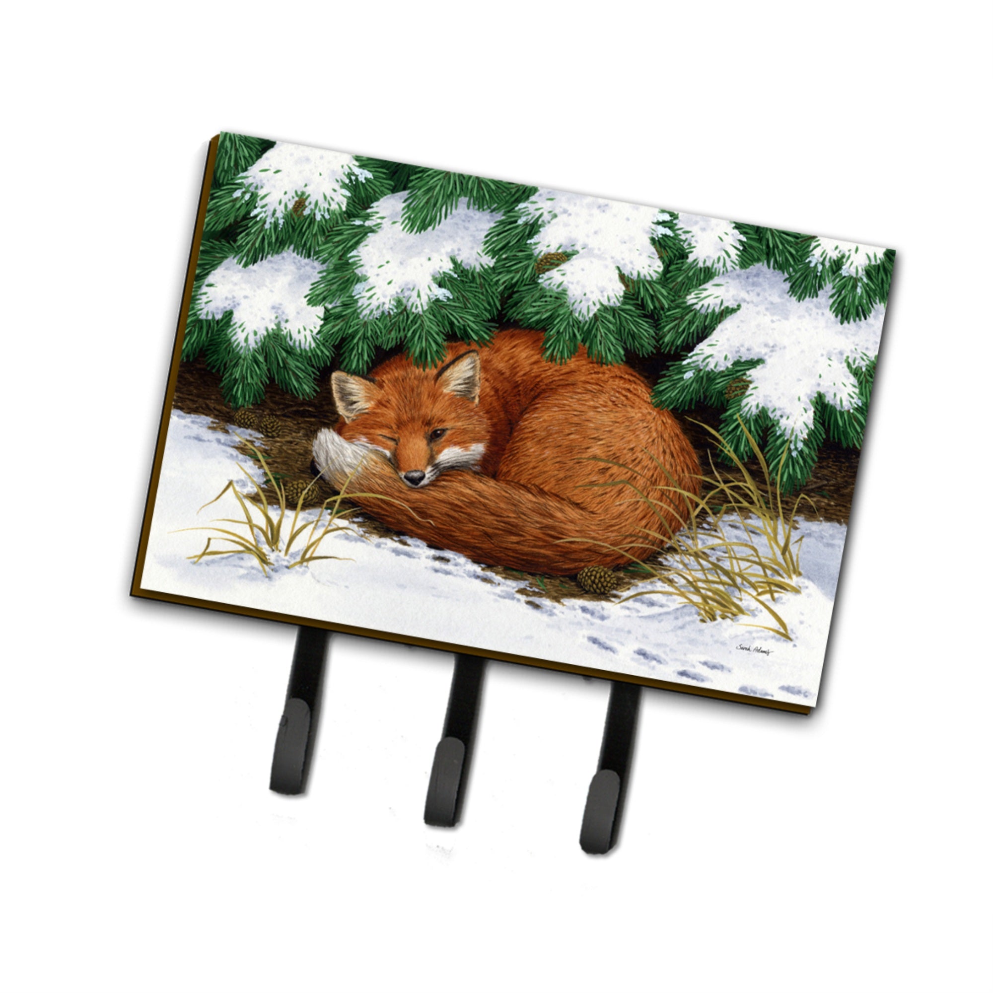 Caroline'S Treasures Asa2185Th68 Naptime Fox Leash Or Key Holder, Large, Multicolor