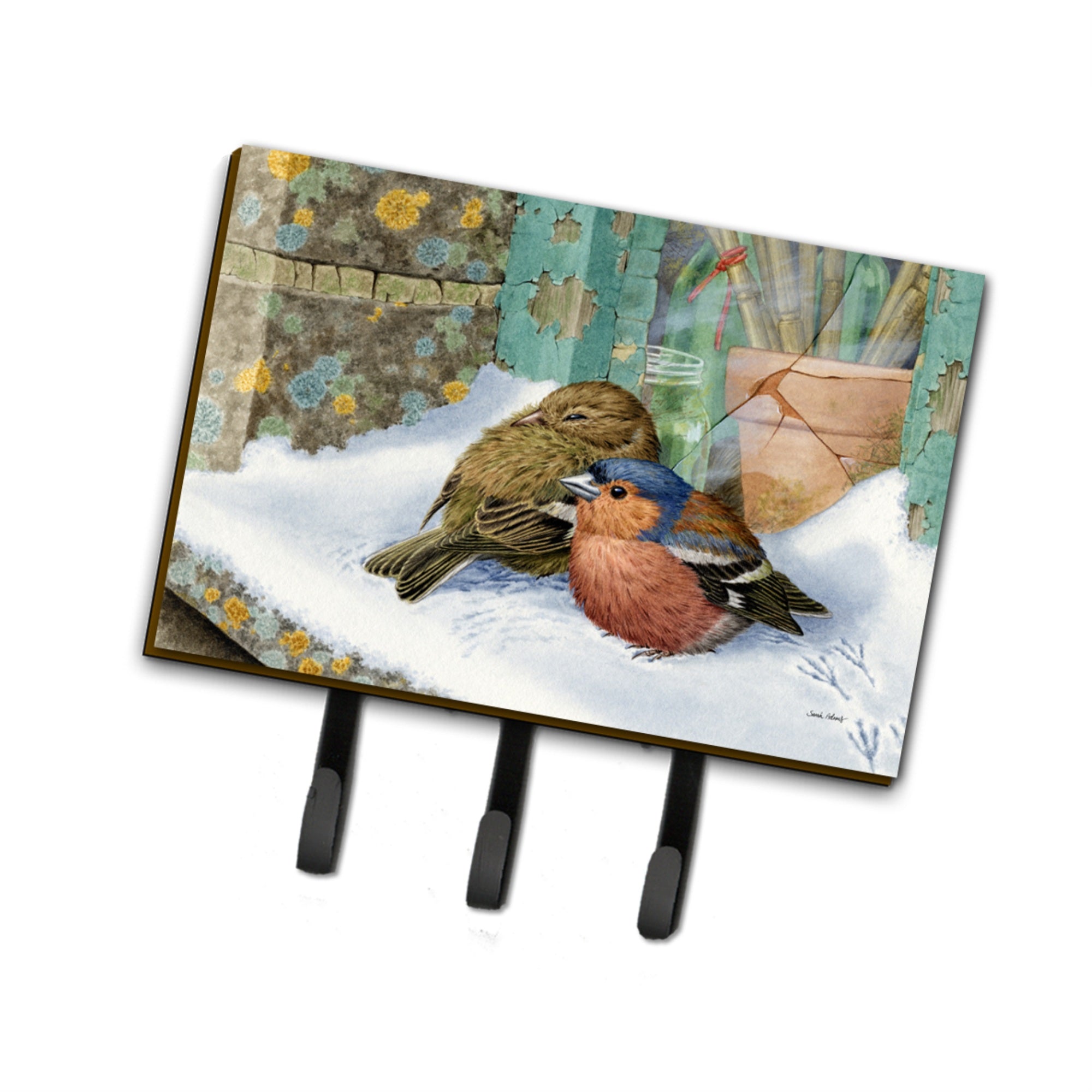 Caroline'S Treasures Asa2194Th68 Chaffinches Leash Or Key Holder, Large, Multicolor