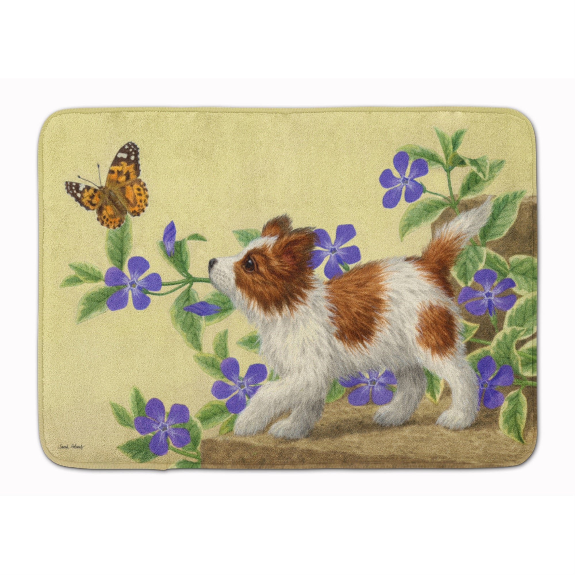 Caroline'S Treasures Papillon Pup Floor Mat, 19 X 27, Multicolor