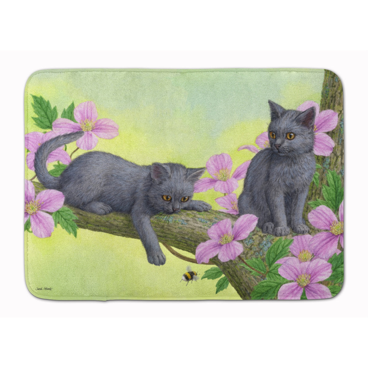 Caroline'S Treasures Chartruex Kittens Floor Mat, 19 X 27, Multicolor