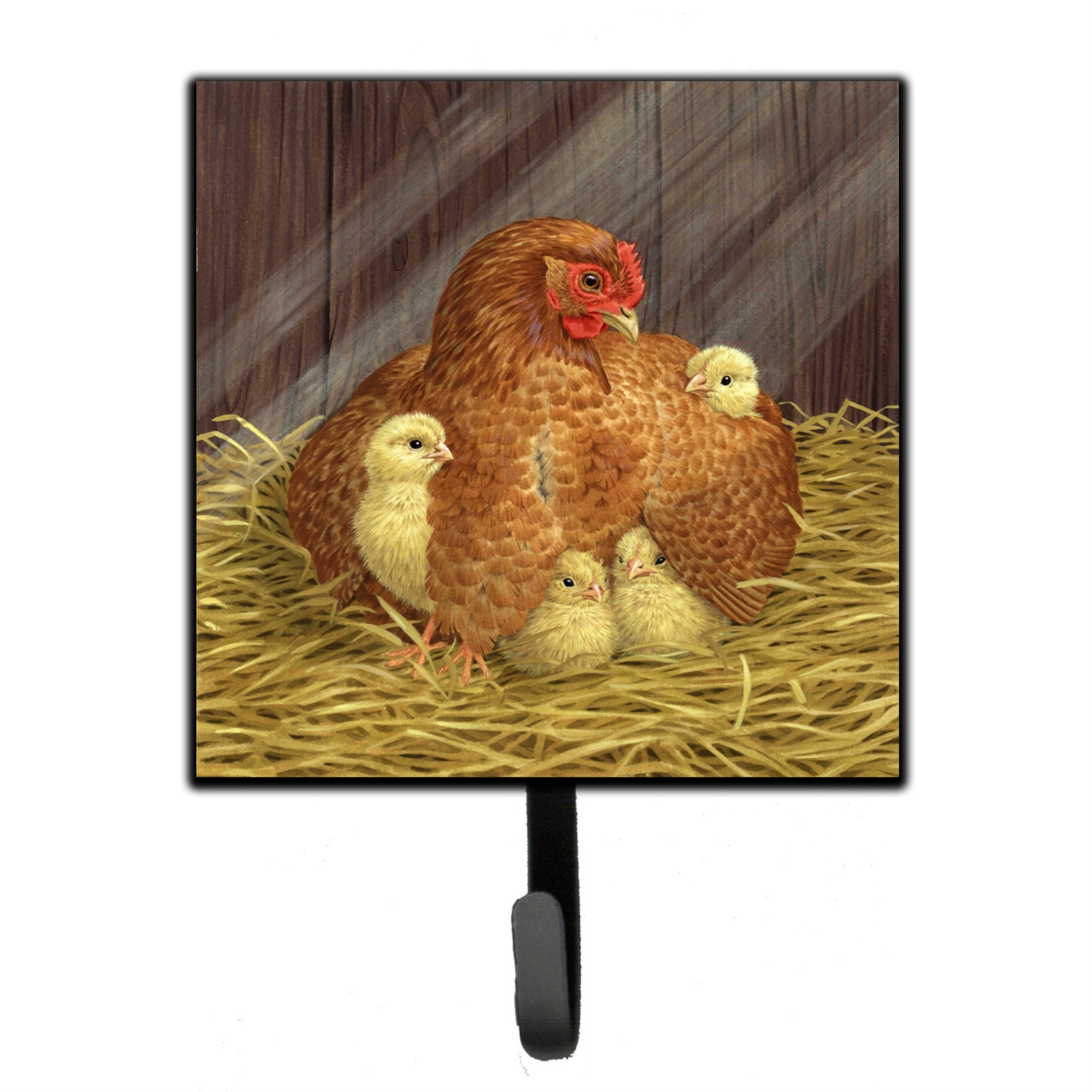 Caroline'S Treasures My Little Chickadees Hen With Chicks Leash Or Key Holder Asad0109Sh4, Small, Multicolor