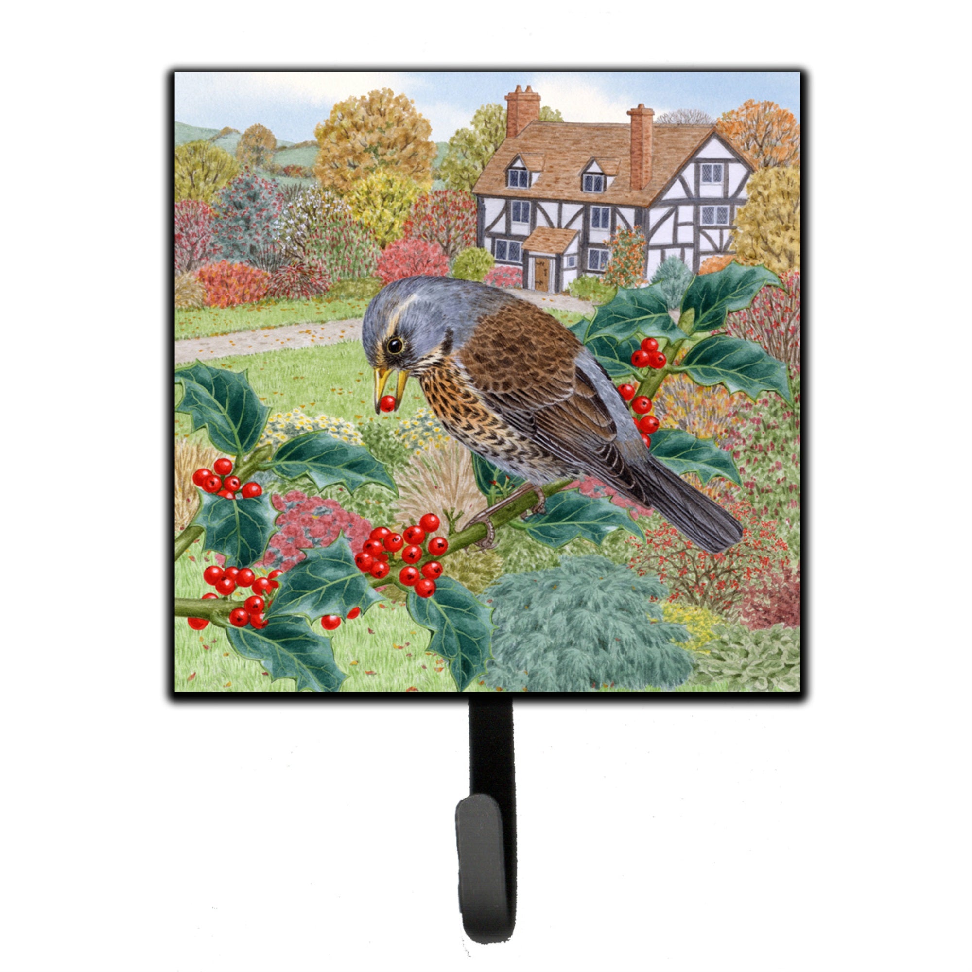 Caroline'S Treasures Fieldfare By Sarah Adams Leash Or Key Holder Asad0678Sh4, Small, Multicolor