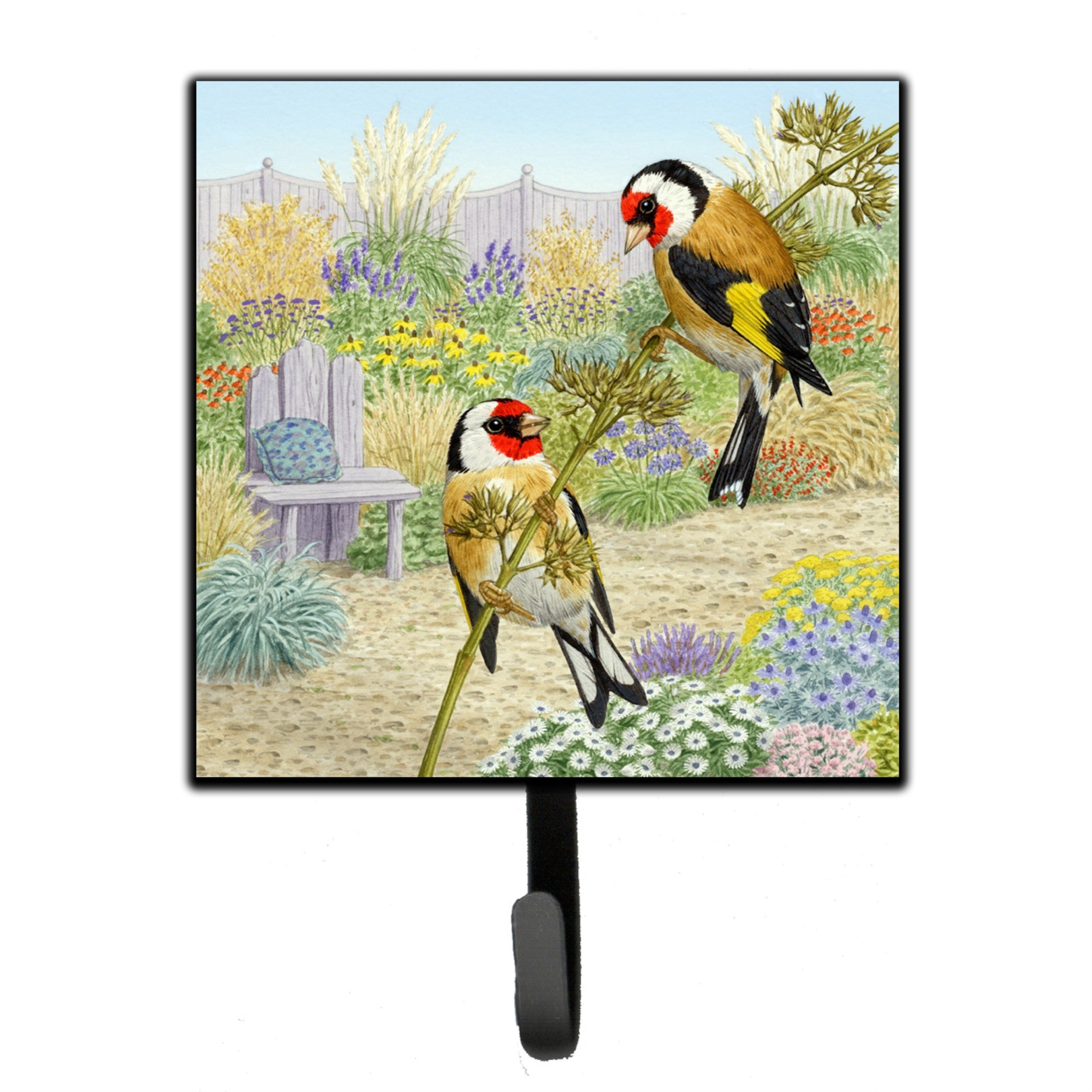 Caroline'S Treasures European Goldfinches By Sarah Adams Leash Or Key Holder Asad0691Sh4, Small, Multicolor