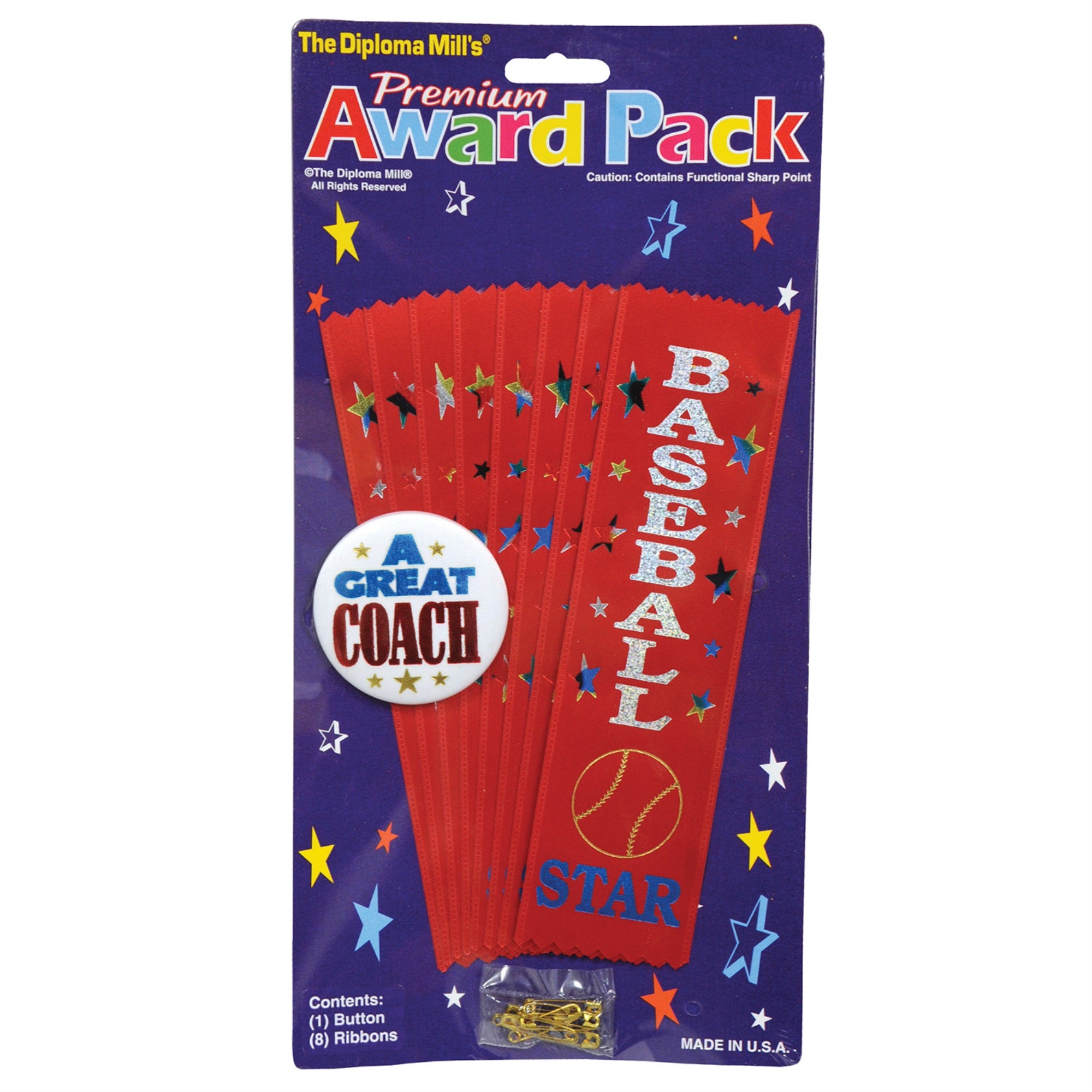Baseball Award Pack, (Pack Of 6)