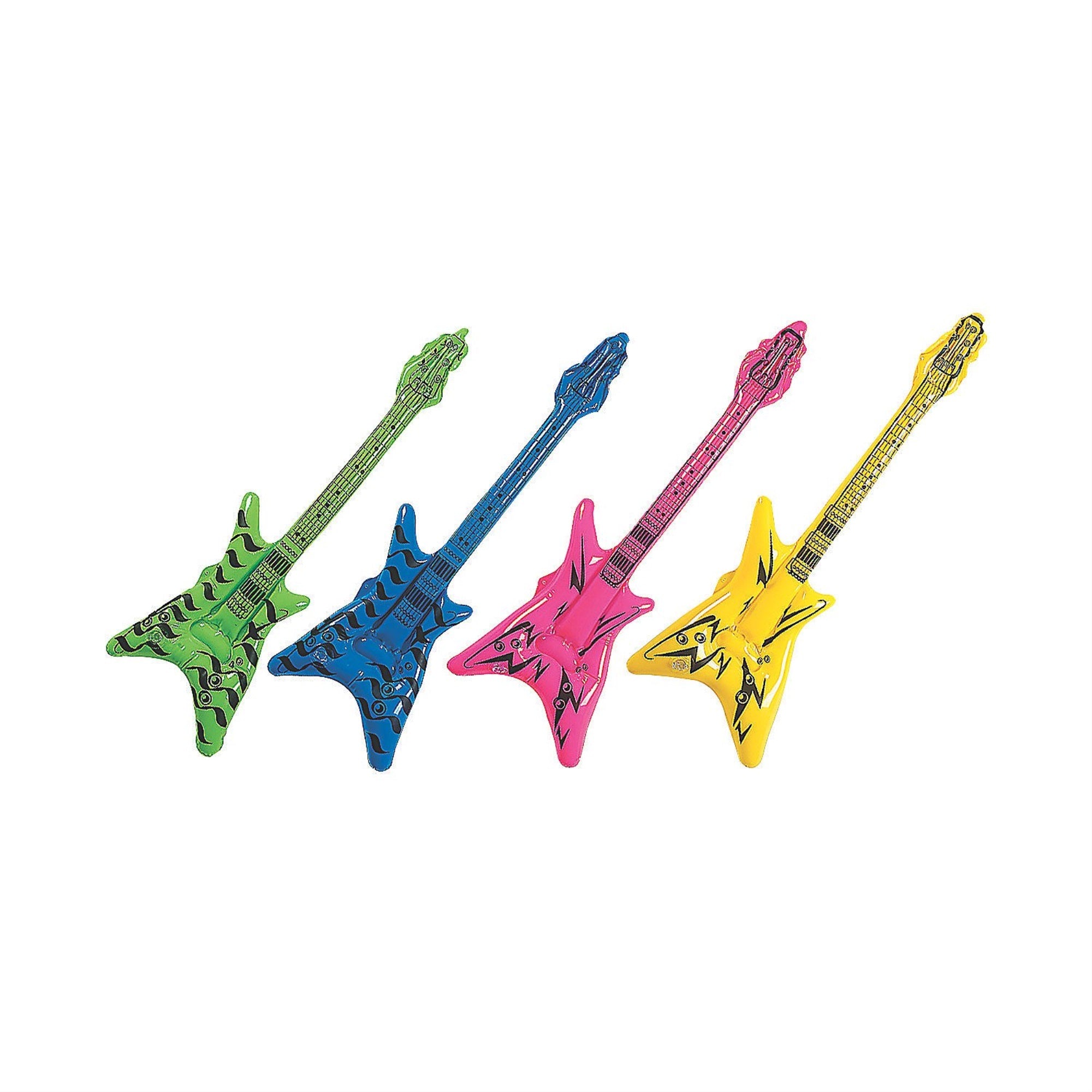 Assorted Inflatable V Guitar 1 Piece