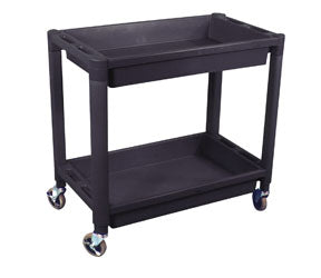Hd Plastic 2 Shelf Util Cart