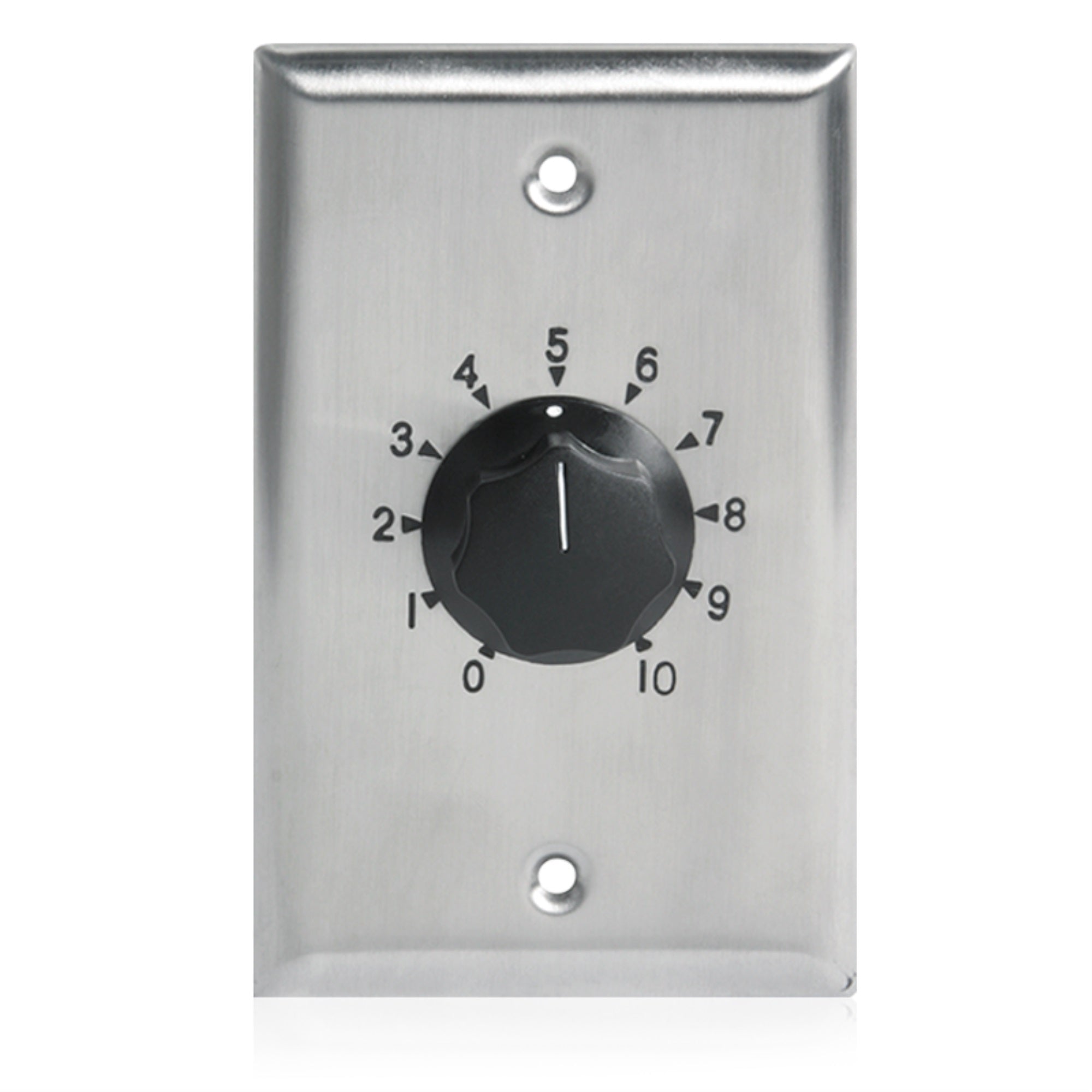 Attenuator 10 Watt Single Gang Stainless Steel 70.7V Commercial