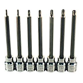 Extra Long Tamper-Resistant Star Bit Socket Set, 7 Pc.