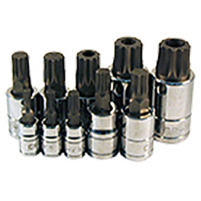 Triple Square Spline Bit Socket Set, 10 Pc.