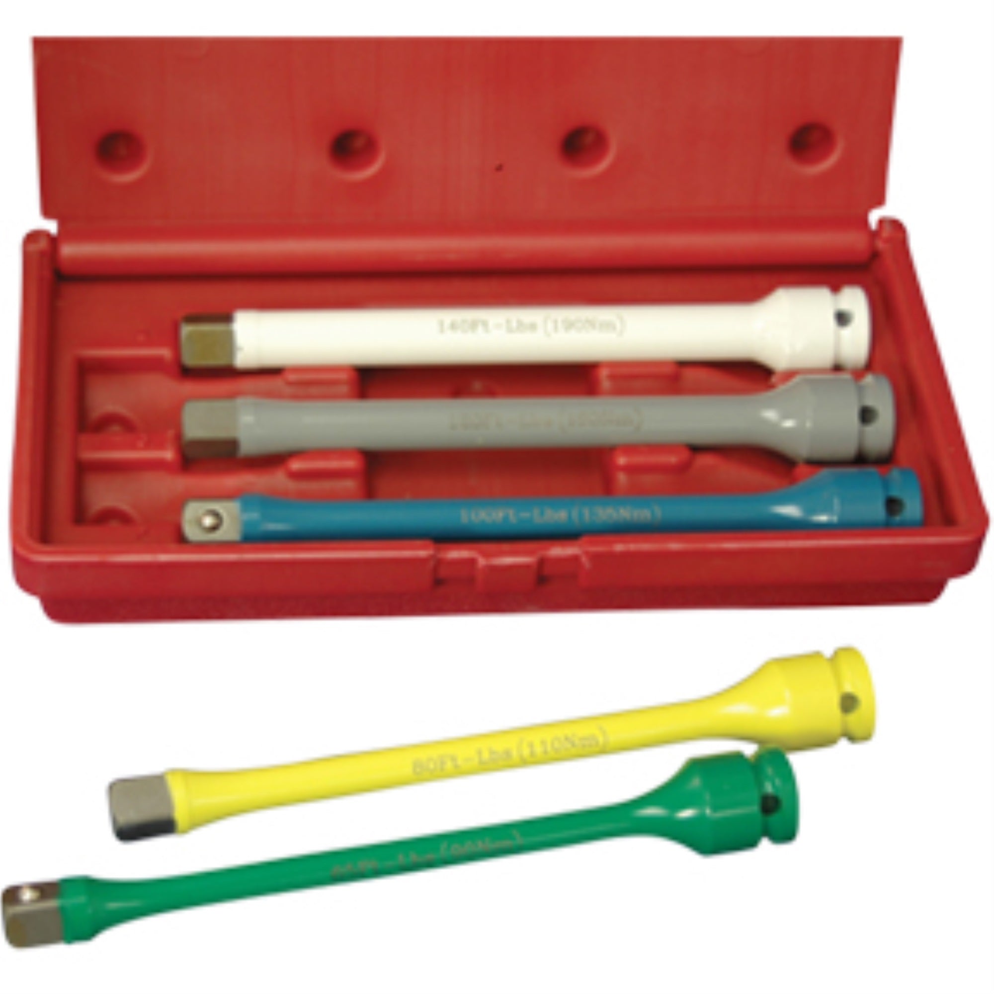 Torque Extension Set 5 Piece 1/2 Drive Wheel