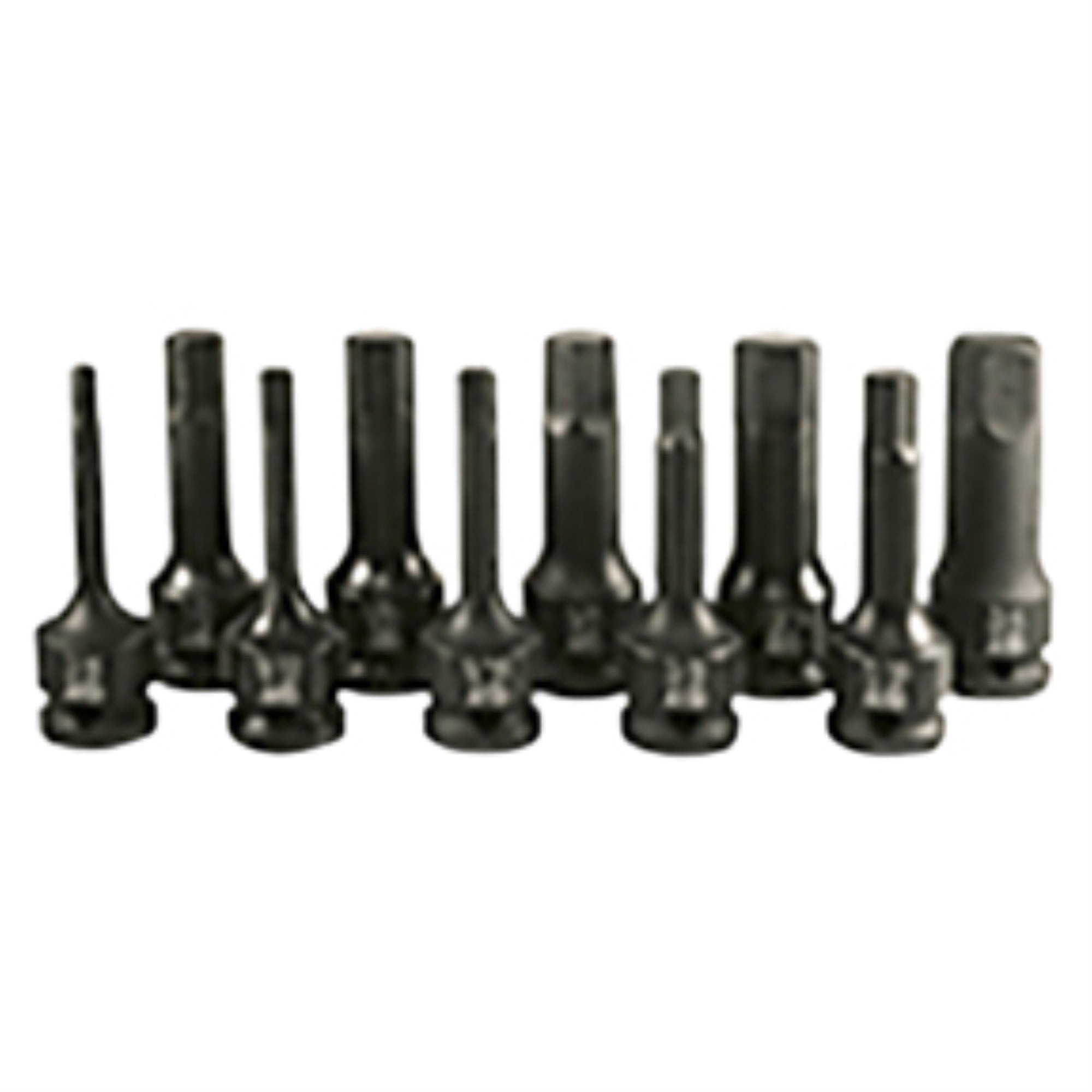 Socket Impact Set 1/2Dr 10Piece Fractional Hex