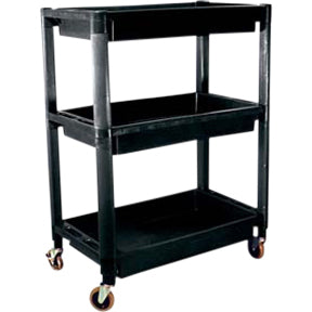 3-Shelf Heavy-Duty Plastic Utility Cart
