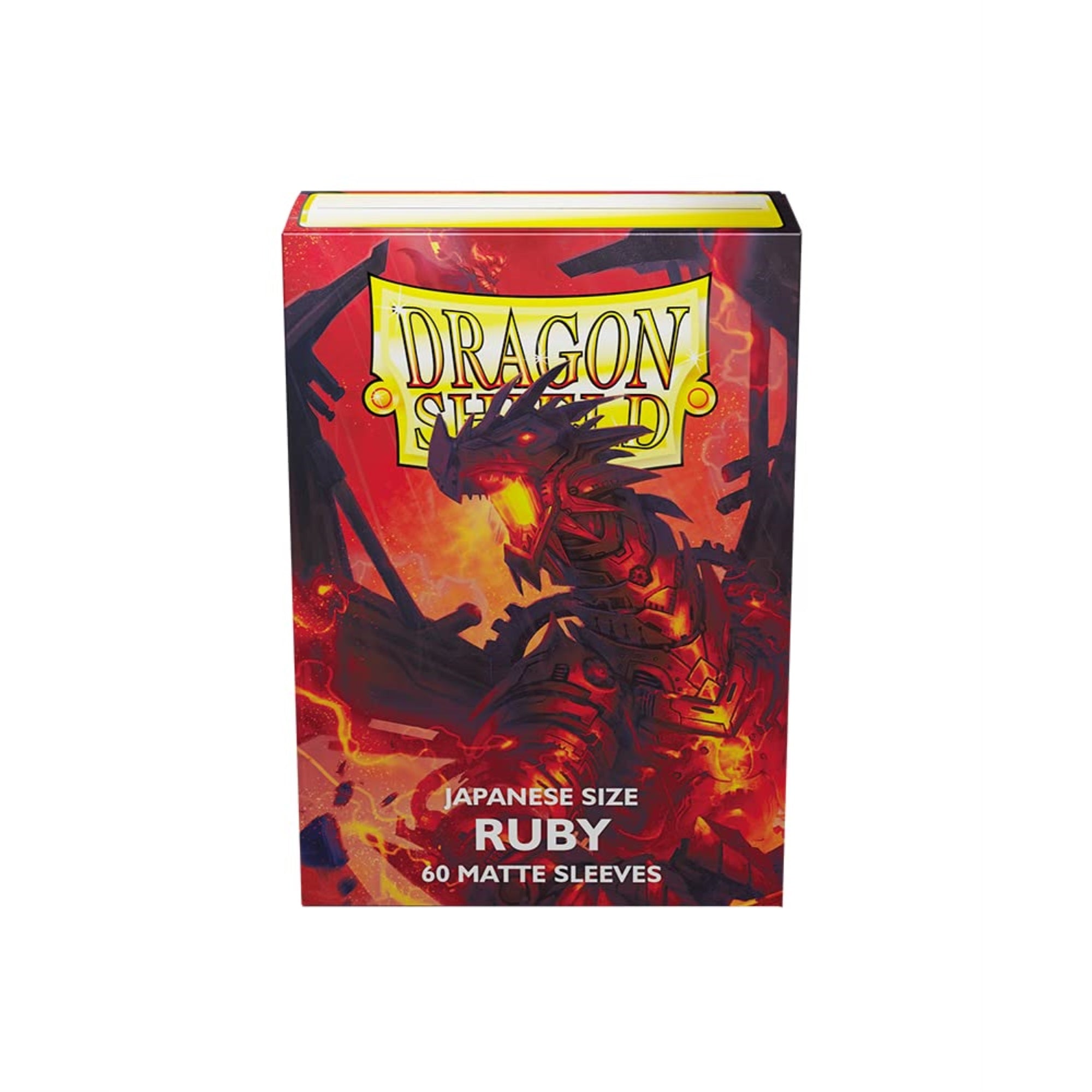 Dragon Shield Sleeves- Matte Japanese: Ruby 60Ct- Card Sleeves Are Smooth & Tough - Compatible With Yugioh & Cardfight Vanguard