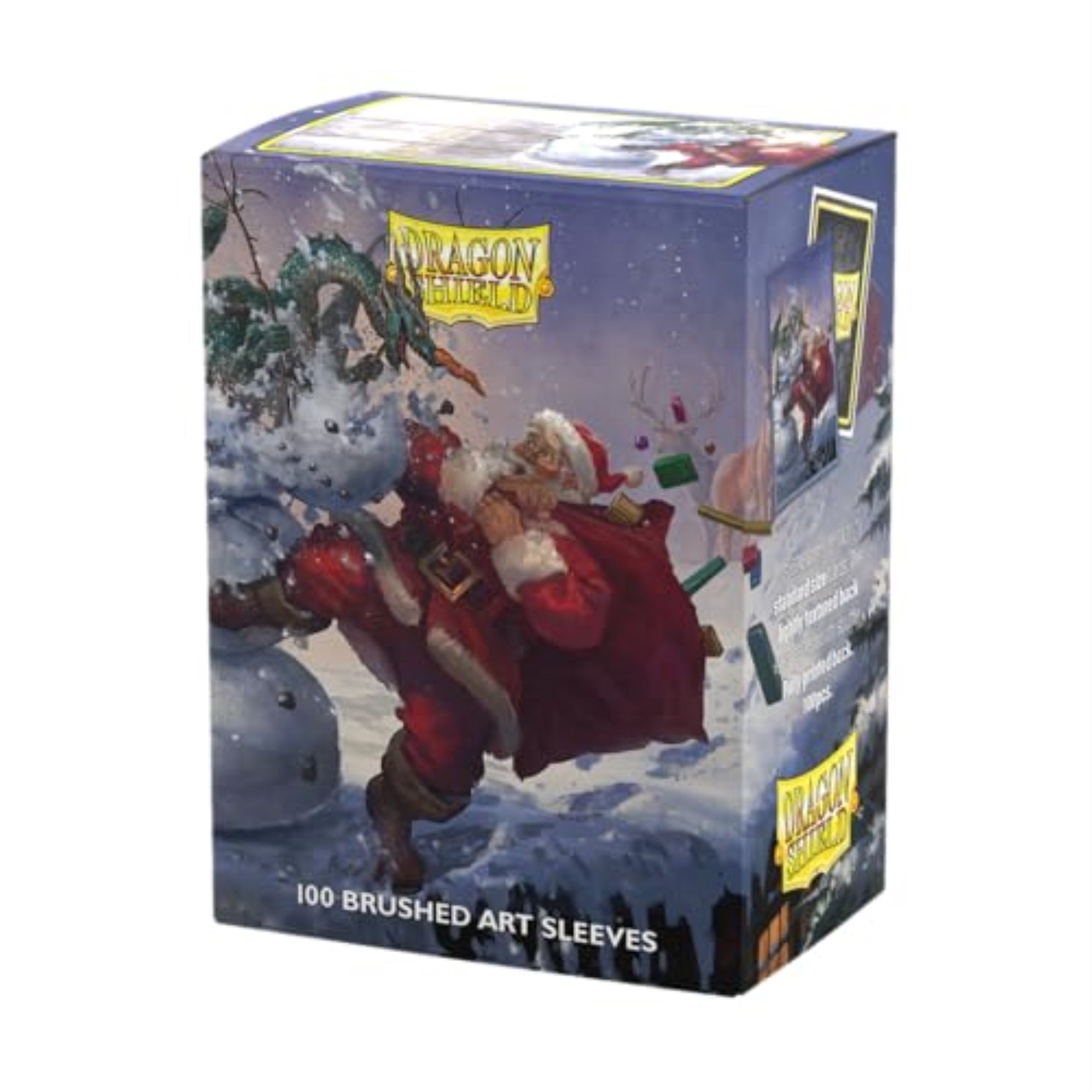 Dragon Shield | Brushed Art Sleeves | Christmas 2025 | 100 CT - Smooth & Tough Premium TCG Sleeves | Compatible with Pokemon, Flesh & Blood, One Piece & Magic the Gathering