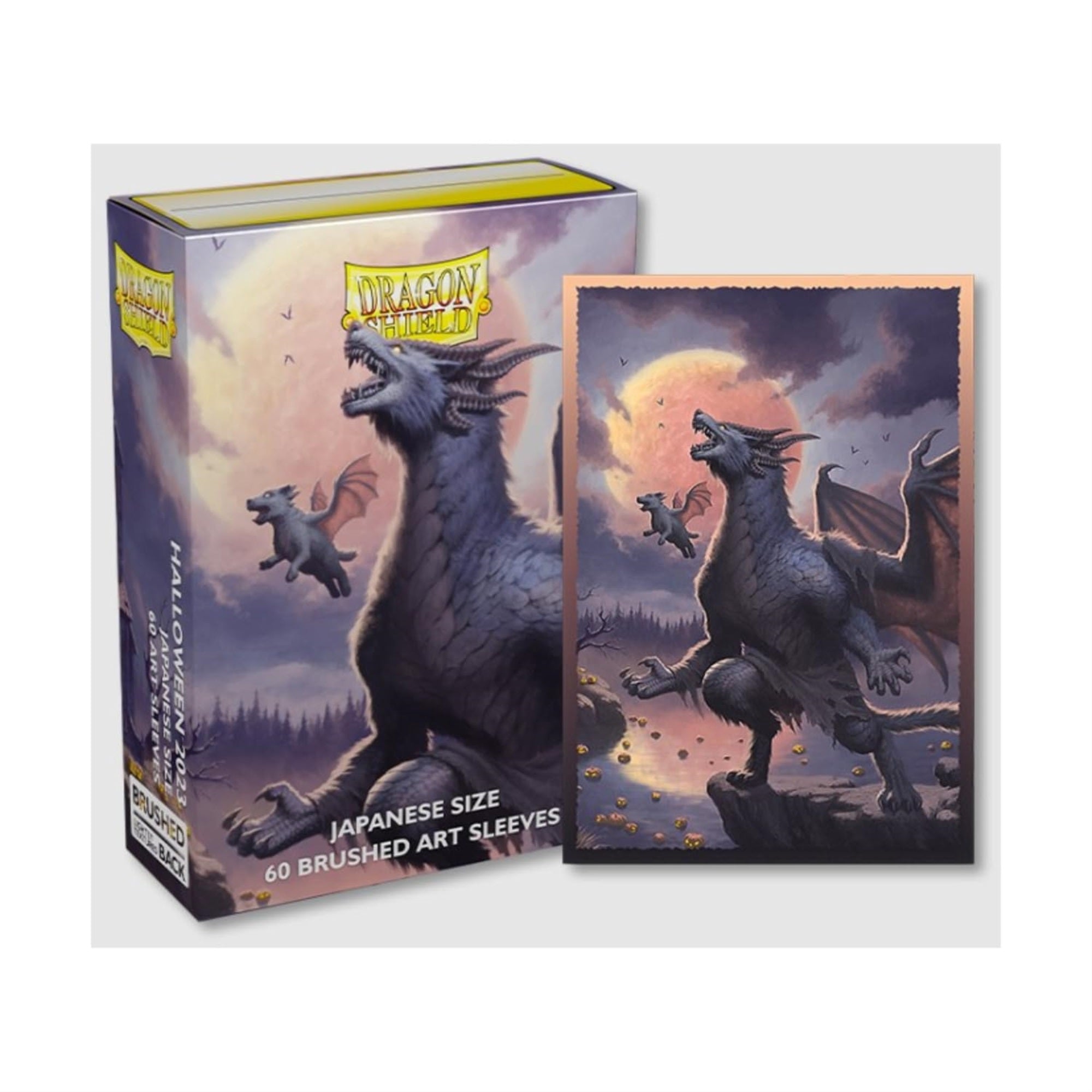 Dragon Shield Sleeves - Dragon Shield Limited Edition Brushed Art Japanese: Halloween 2023 60 Ct - Compatible With Yu-Gi-Oh! & C