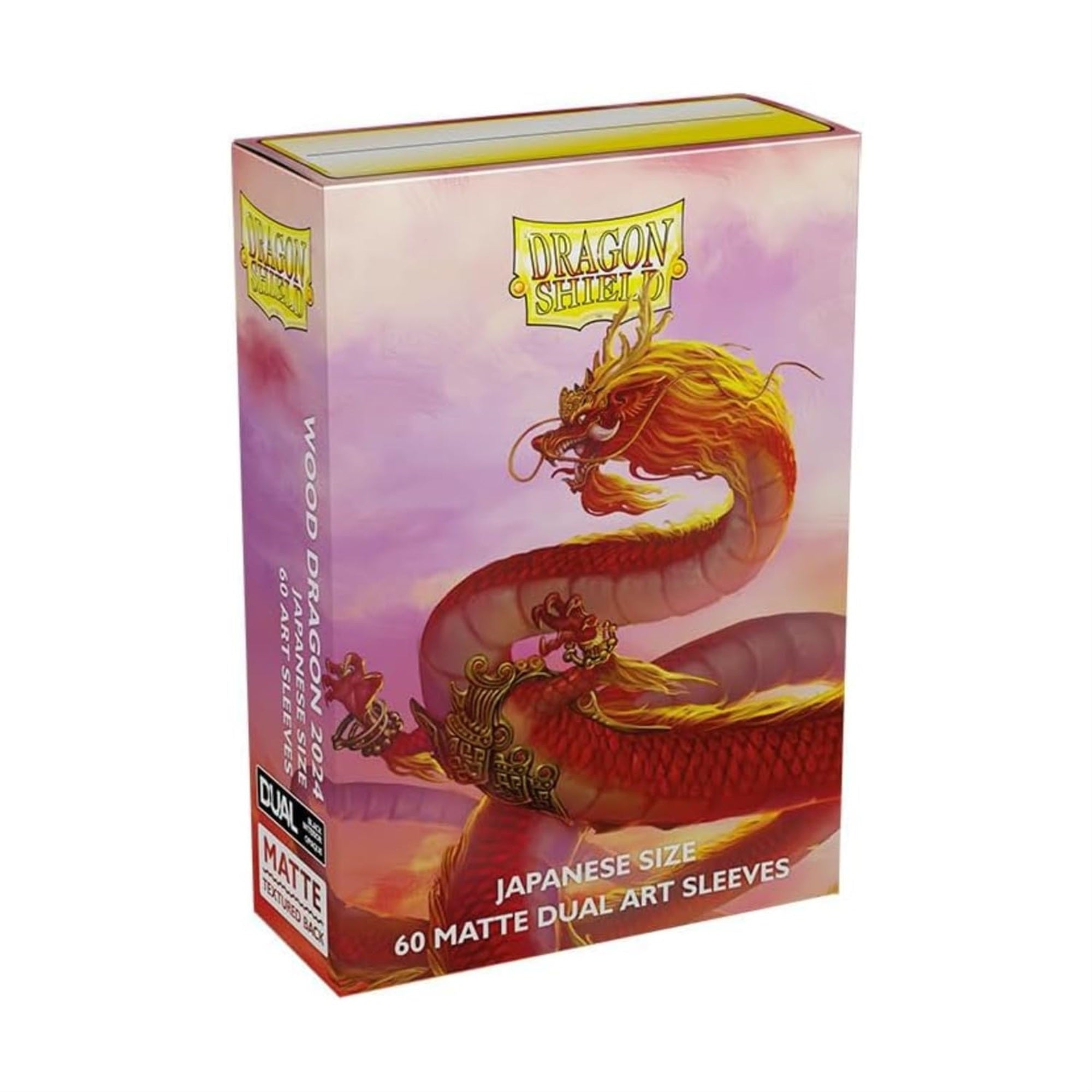 Dragon Shield Sleeves - Limited Edition Matte Dual Art: Wood Dragon 60 Ct - Japanese Size Card Sleeves - Smooth & Tough - Compatible With Yu-Gi-Oh!, Cardfight Vanguard Mtg Tcg Ocg & Hockey Cards