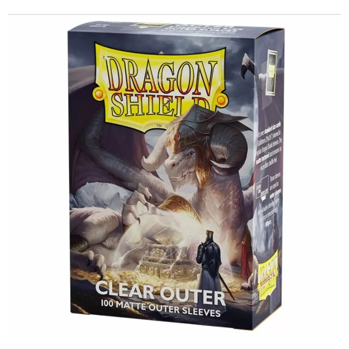 Dragon Shield Sleeves - Dragon Shield Matte Clear: Outer Sleeves 100 Ct - Mtg Card Sleeves Are Smooth & Tough - Compatible With Pokemon & Magic The Gathering Cards