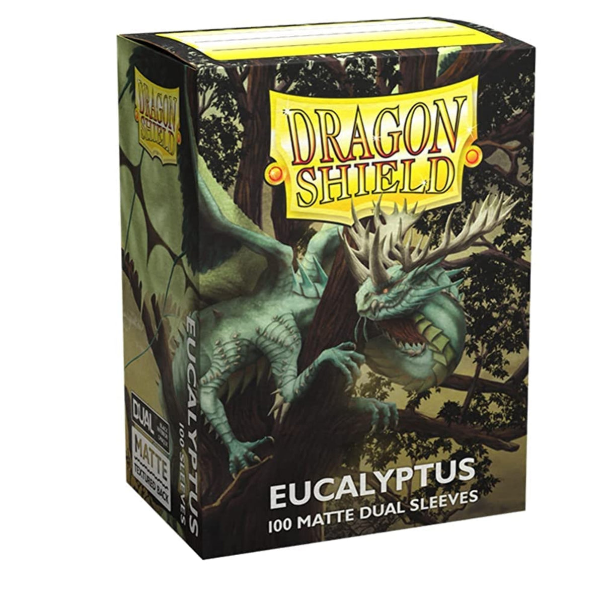Dragon Shield Standard Size Card Sleeves - Matte Dual Eucalyptus 100Ct - Mtg Card Sleeves Are Smooth & Tough - Compatible With P