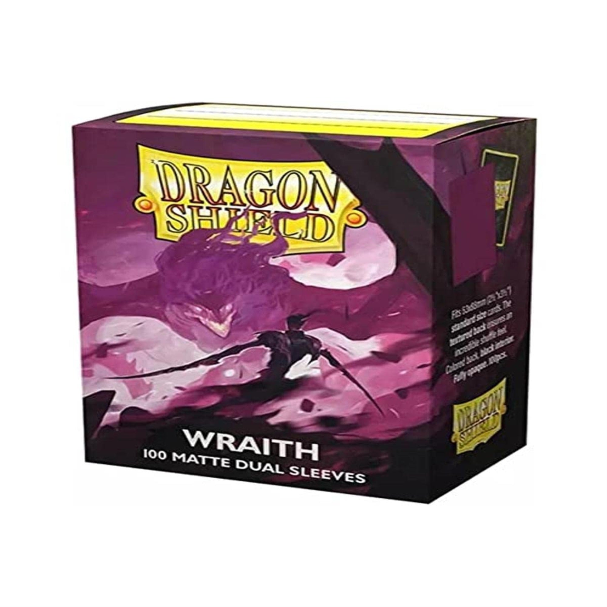 Arcane Tinmen Dragon Shield - Matte Dual Wraith Alaric: Chaos Wraith (Purple) 100 Ct Standard Size - Compatible With Pokemon & Magic The Gathering Card Sleeves (At-15056)