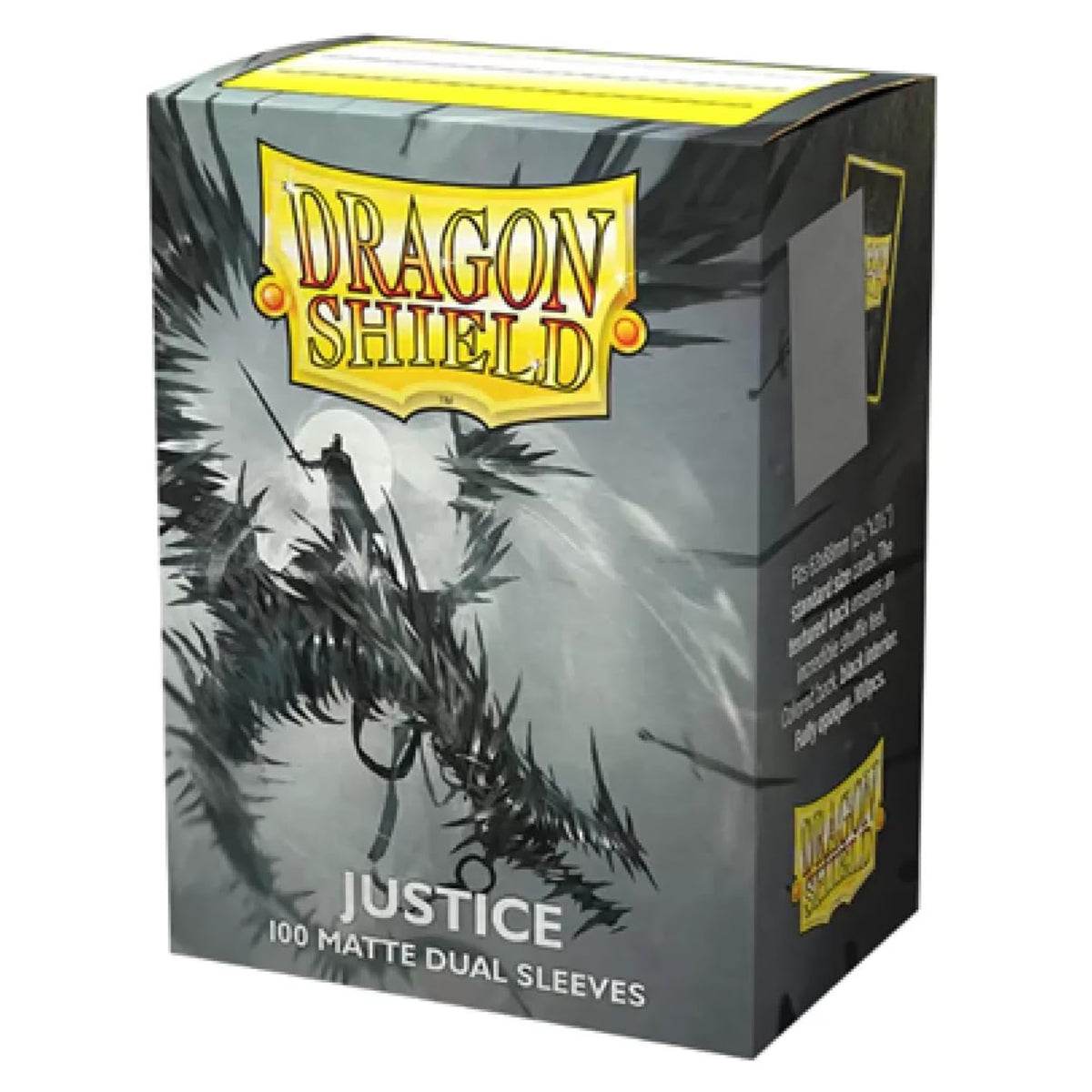 Dragon Shield Dual Sleeves - Matte Justice (Silver) 100 Ct - Card Sleeves - Smooth & Tough - Compatible With Pokmon, Magic The Gathering Cards & Digimon Mtg Tcg Ocg & Hockey Cards
