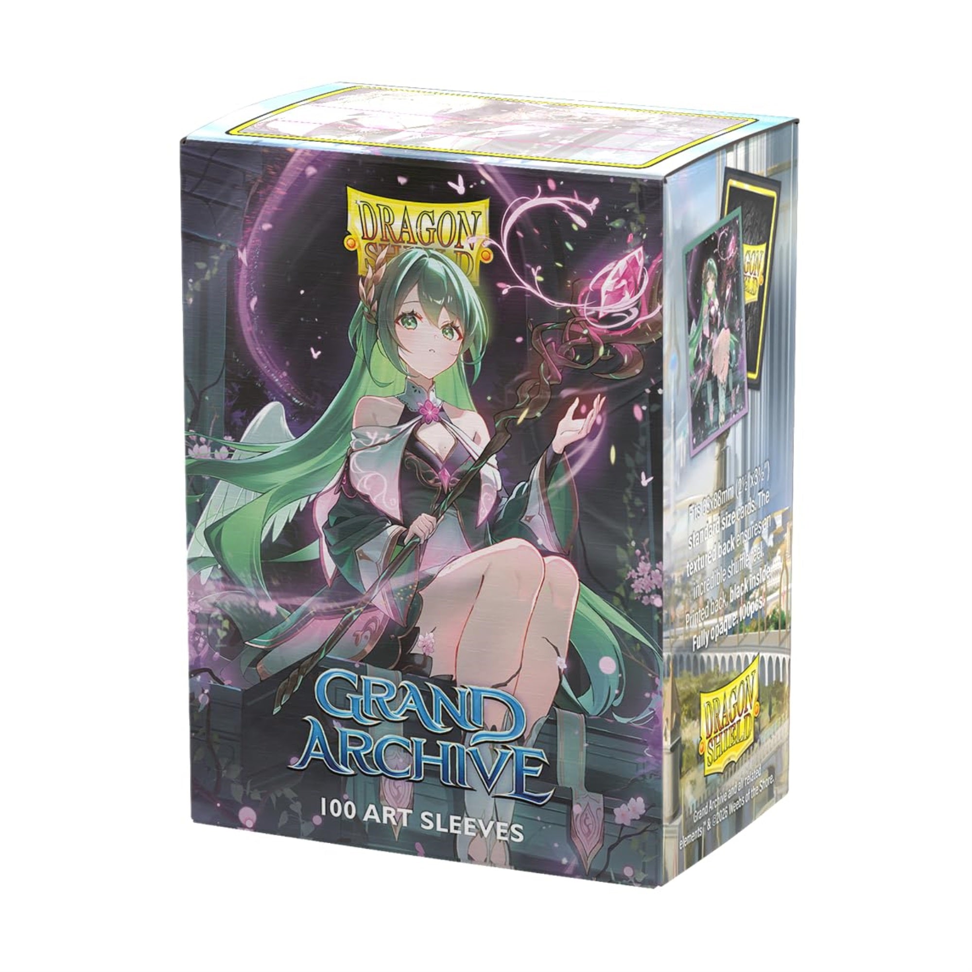 Dragon Shield | Grand Archive Matte Art Sleeves | 100 CT - Smooth & Tough Premium TCG Sleeves | Compatible with Pokemon, One Piece & Magic the Gathering | Ariel, Archangel of Natura