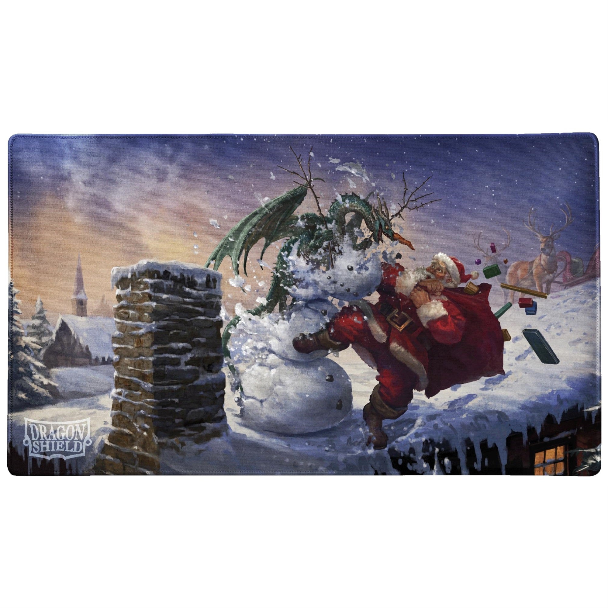 Dragon Shield Playmat - Standard Size TCG Playmat with Stitched Edges & Non-Slip Rubber Backing - Included Tube for Transport & Protection | Christmas 2025