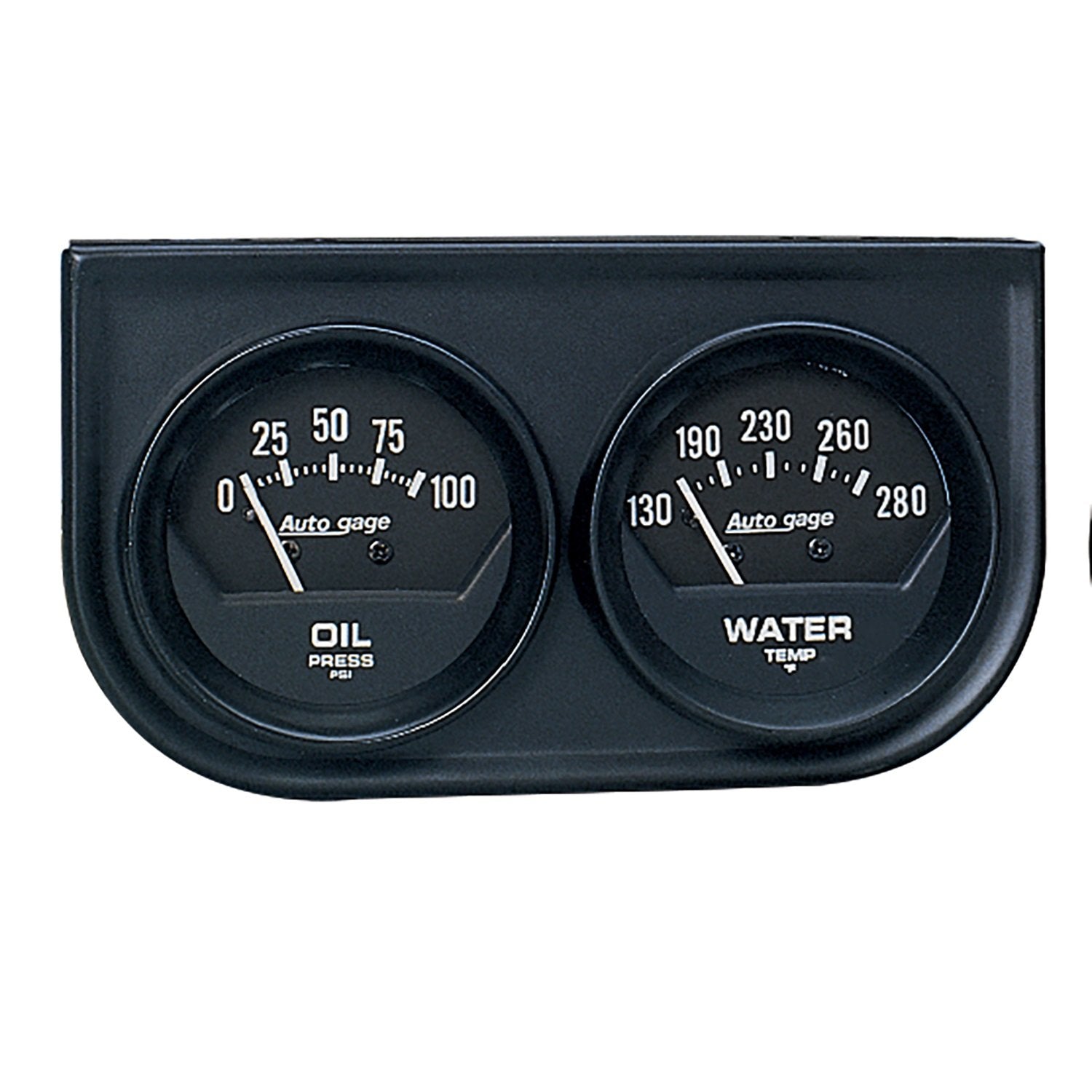 2In 2 Gauge Console Oil/ Water Mech Black