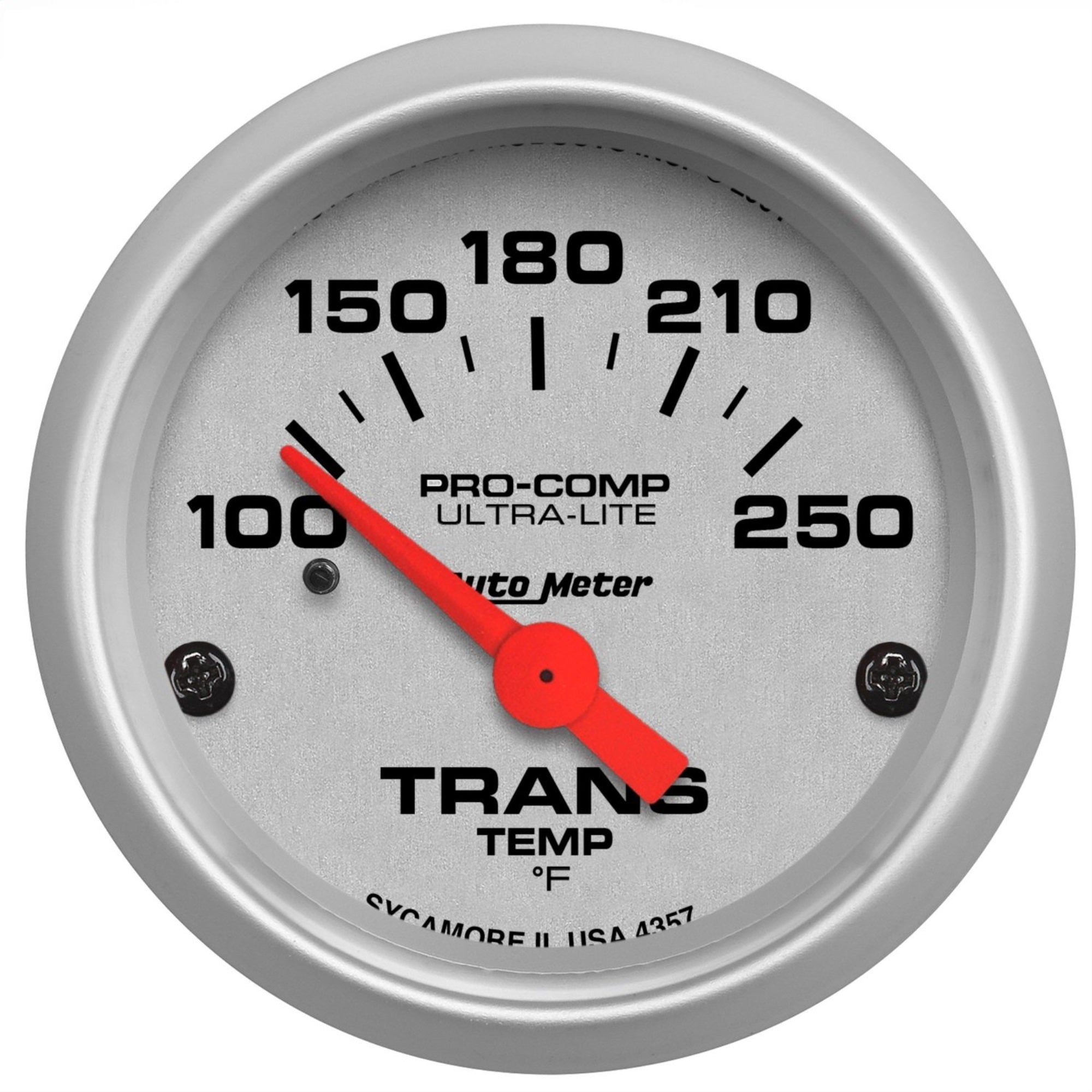 Auto Meter 4357 Ultra-Lite Electric Transmission Temperature Gauge, 2 1/16'